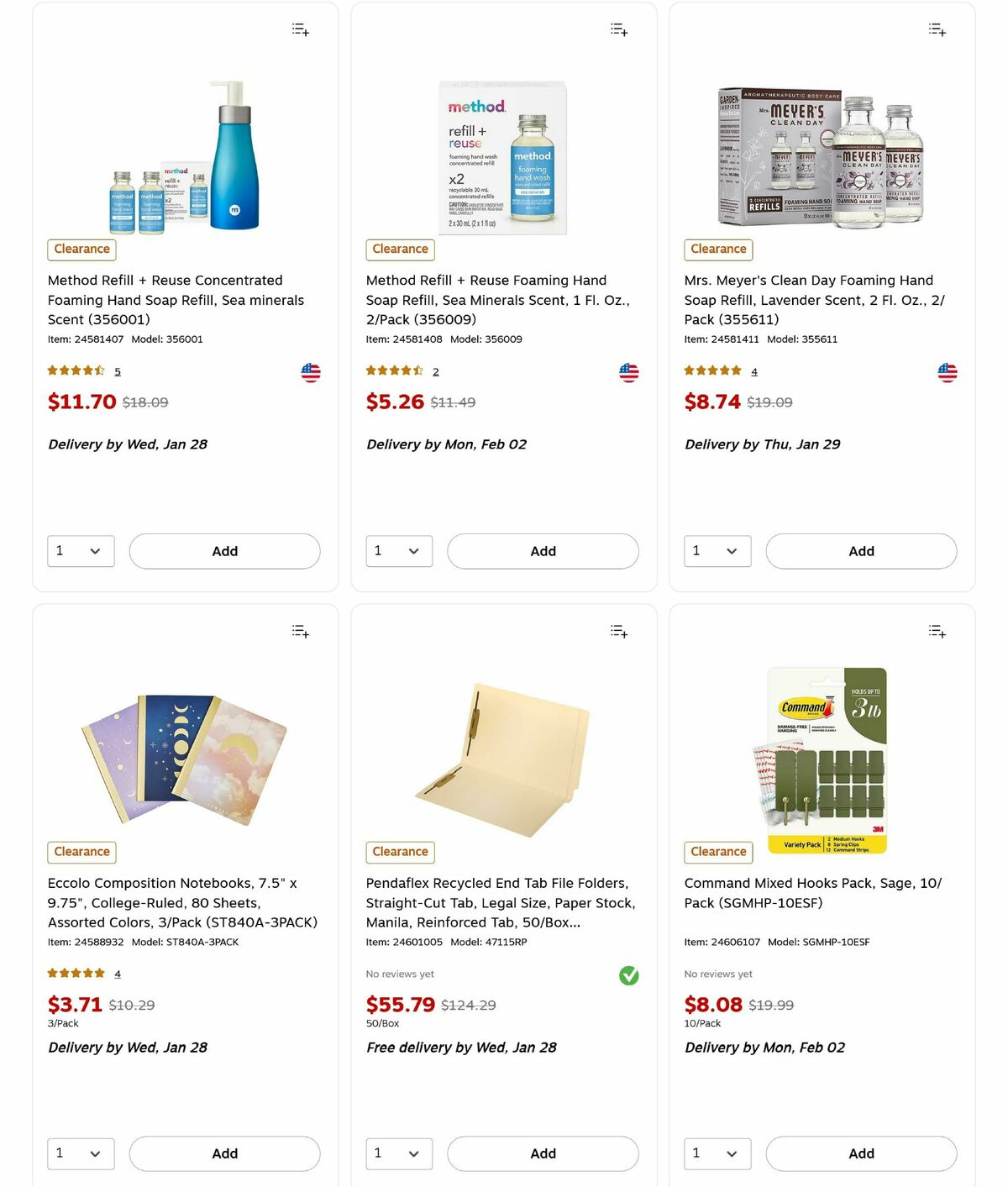 Staples Weekly Ad from January 25