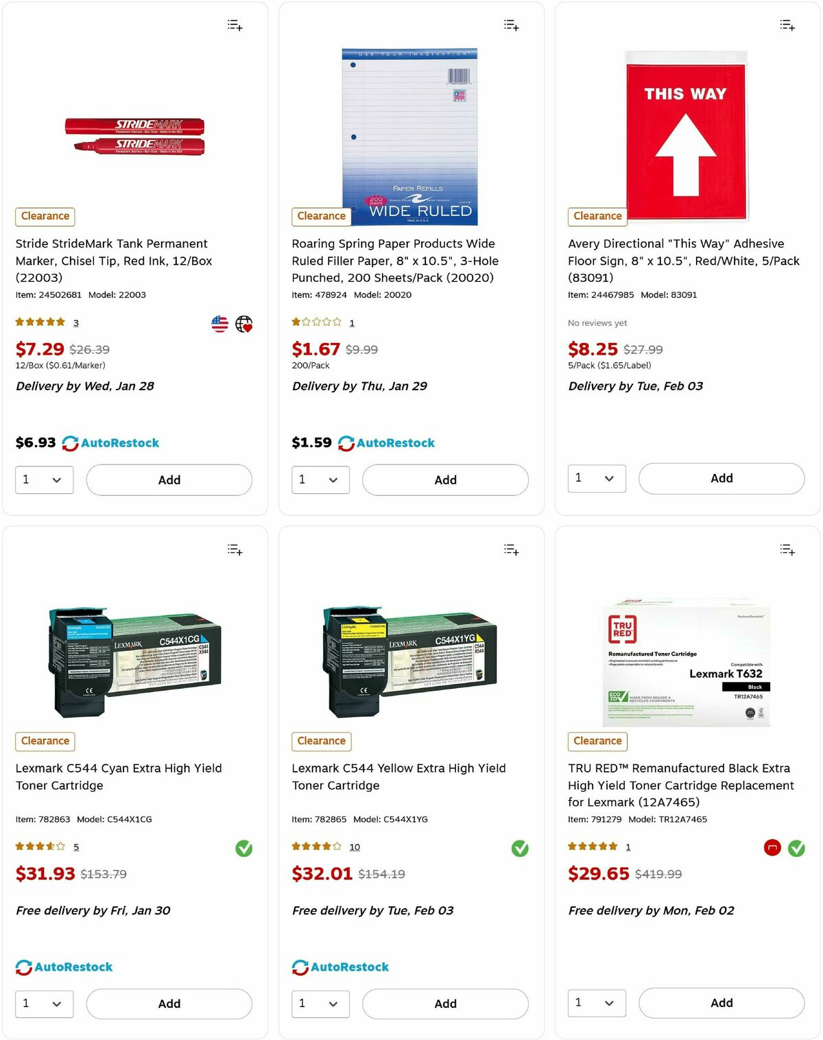 Staples Weekly Ad from January 25