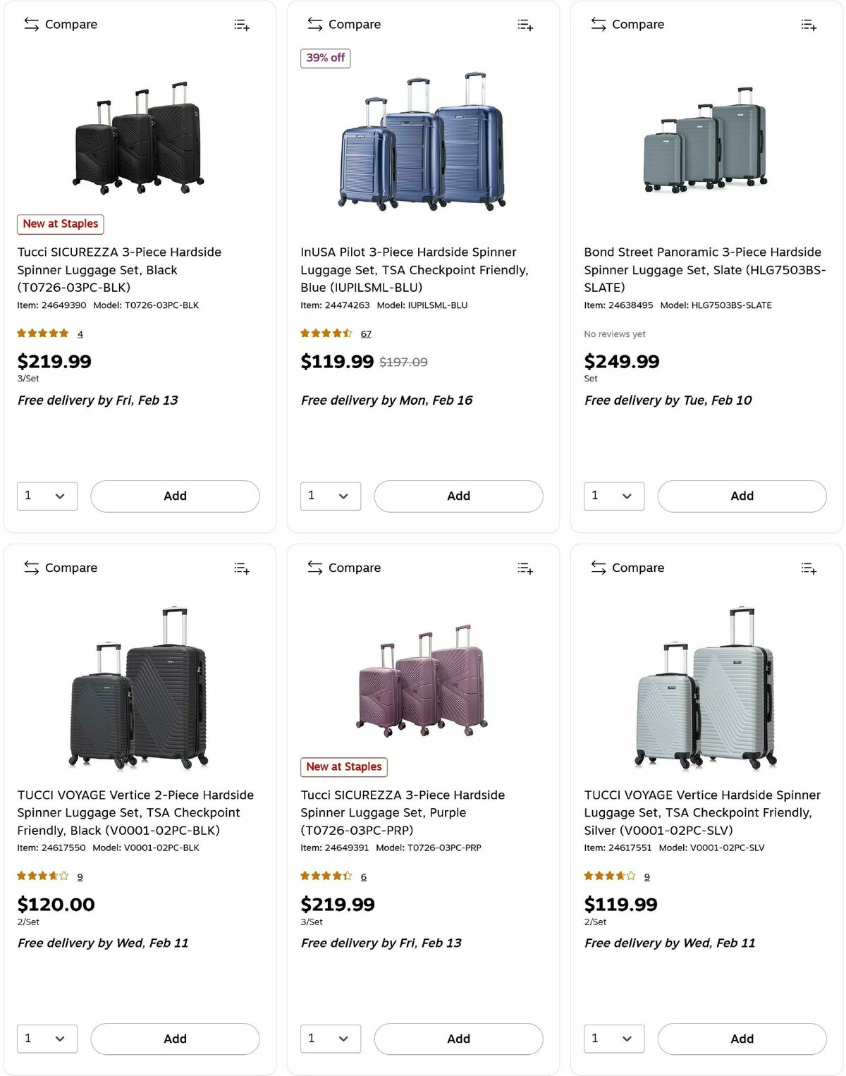 Staples Weekly Ad from February 8