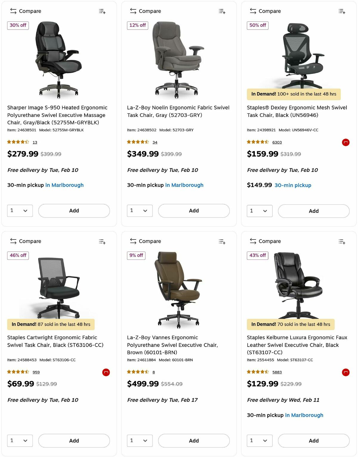 Staples Weekly Ad from February 8