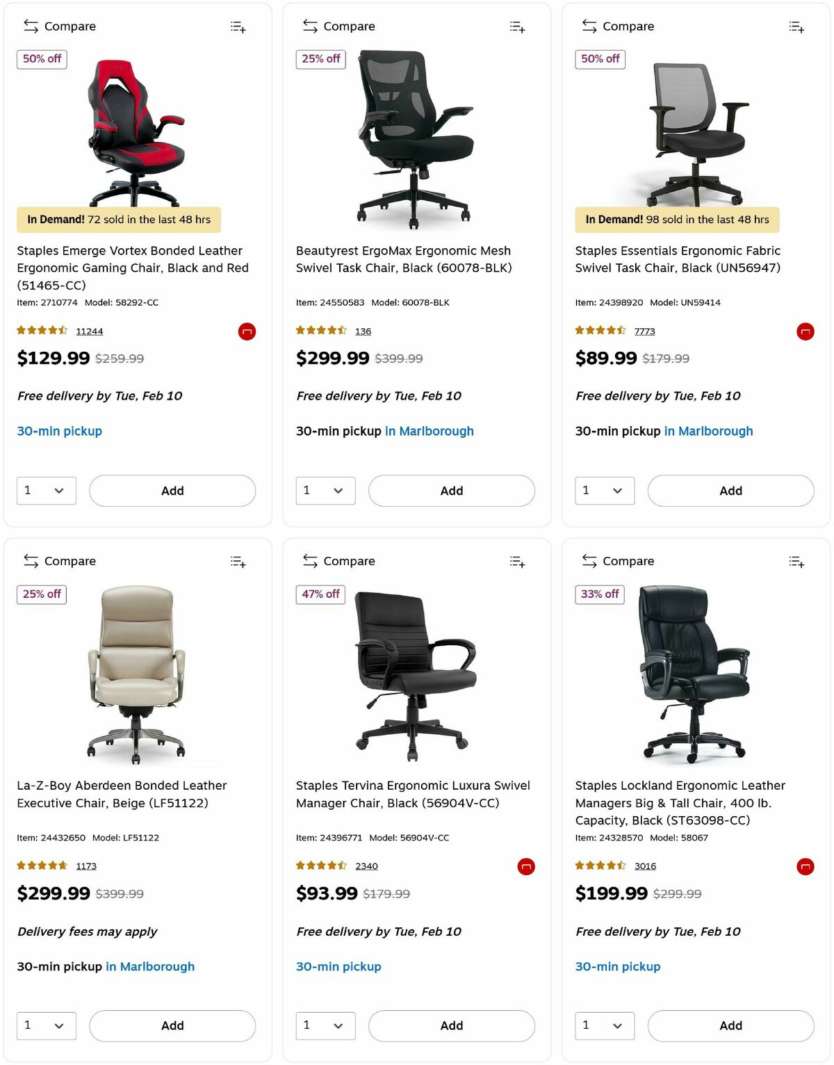 Staples Weekly Ad from February 8