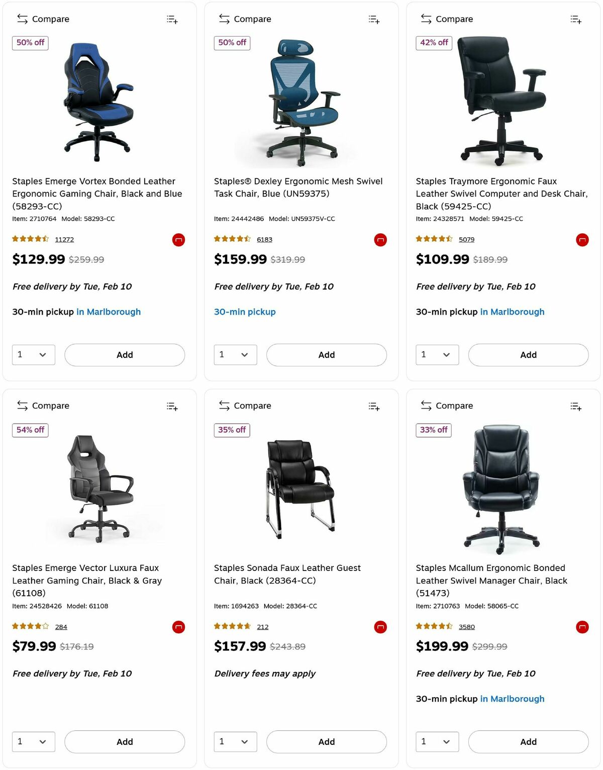 Staples Weekly Ad from February 8