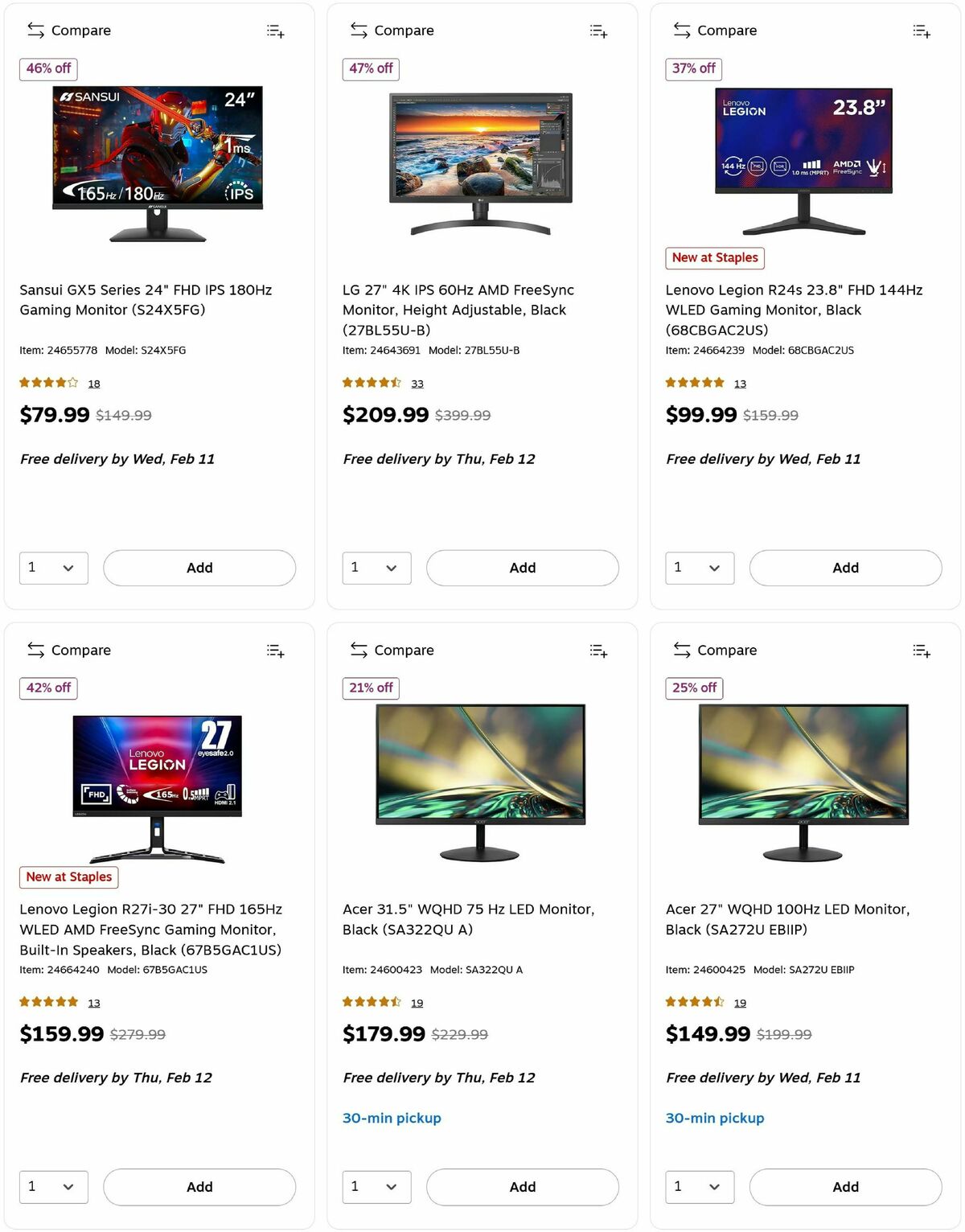 Staples Weekly Ad from February 8