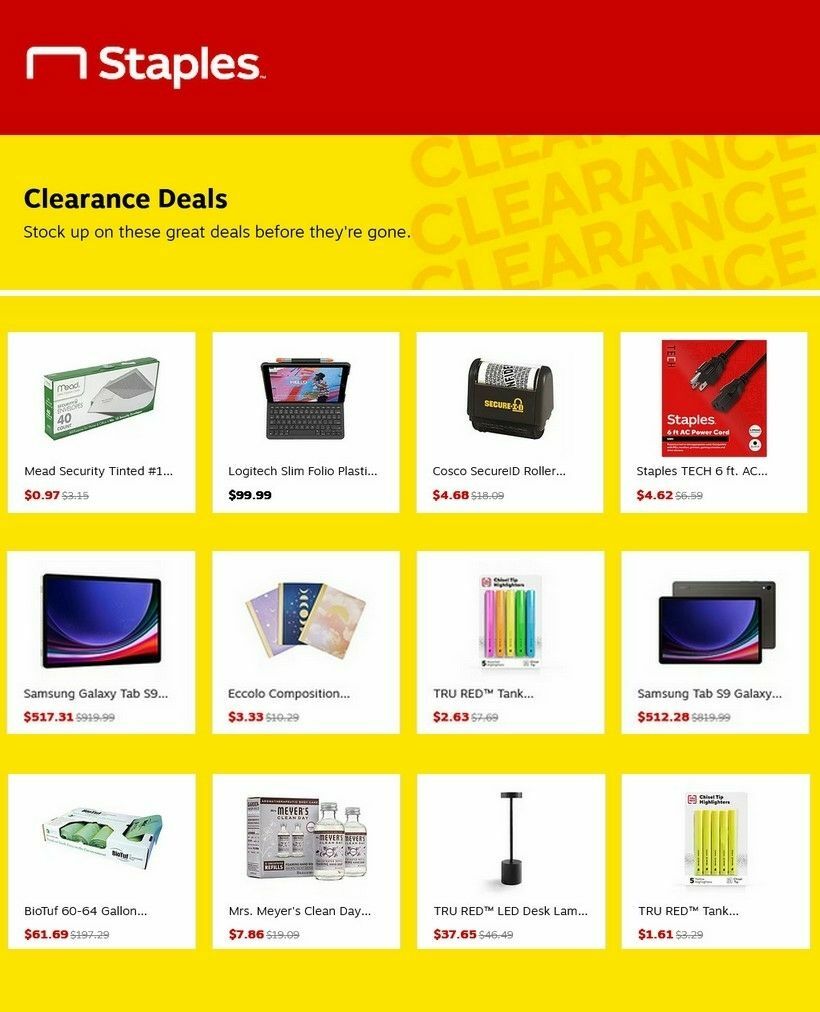 Staples Weekly Ad from February 17