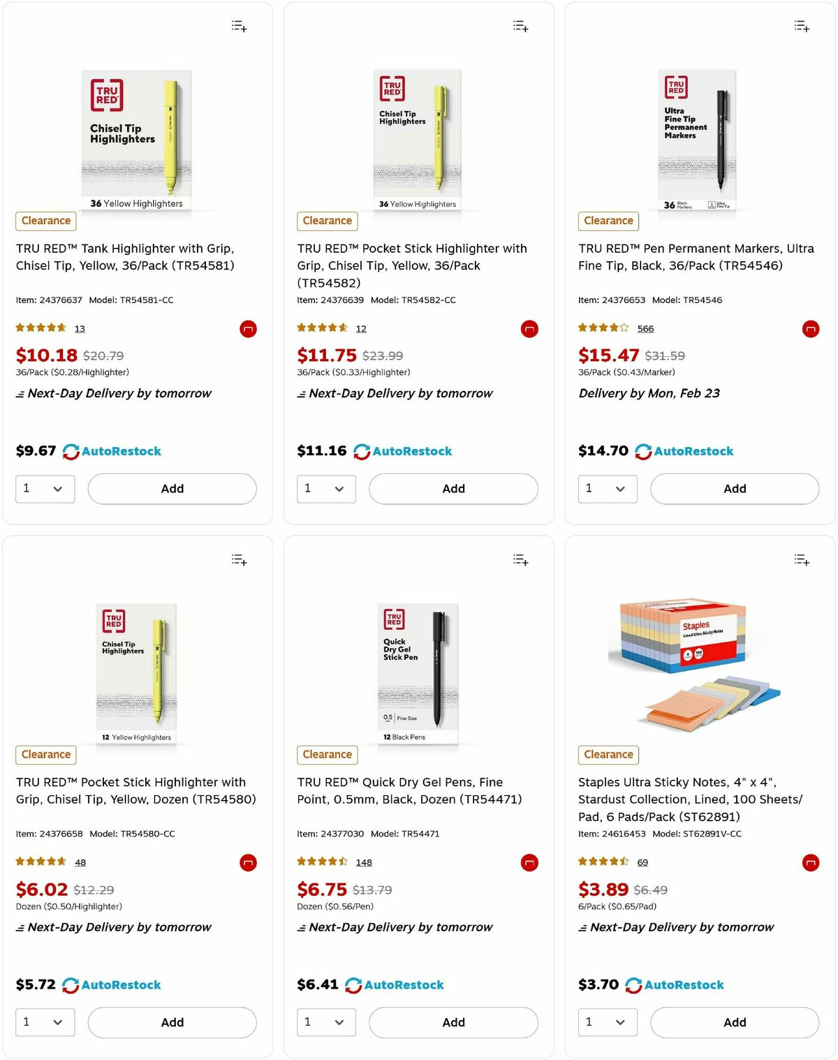 Staples Weekly Ad from February 17