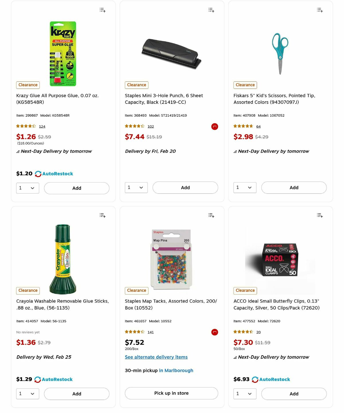 Staples Weekly Ad from February 17