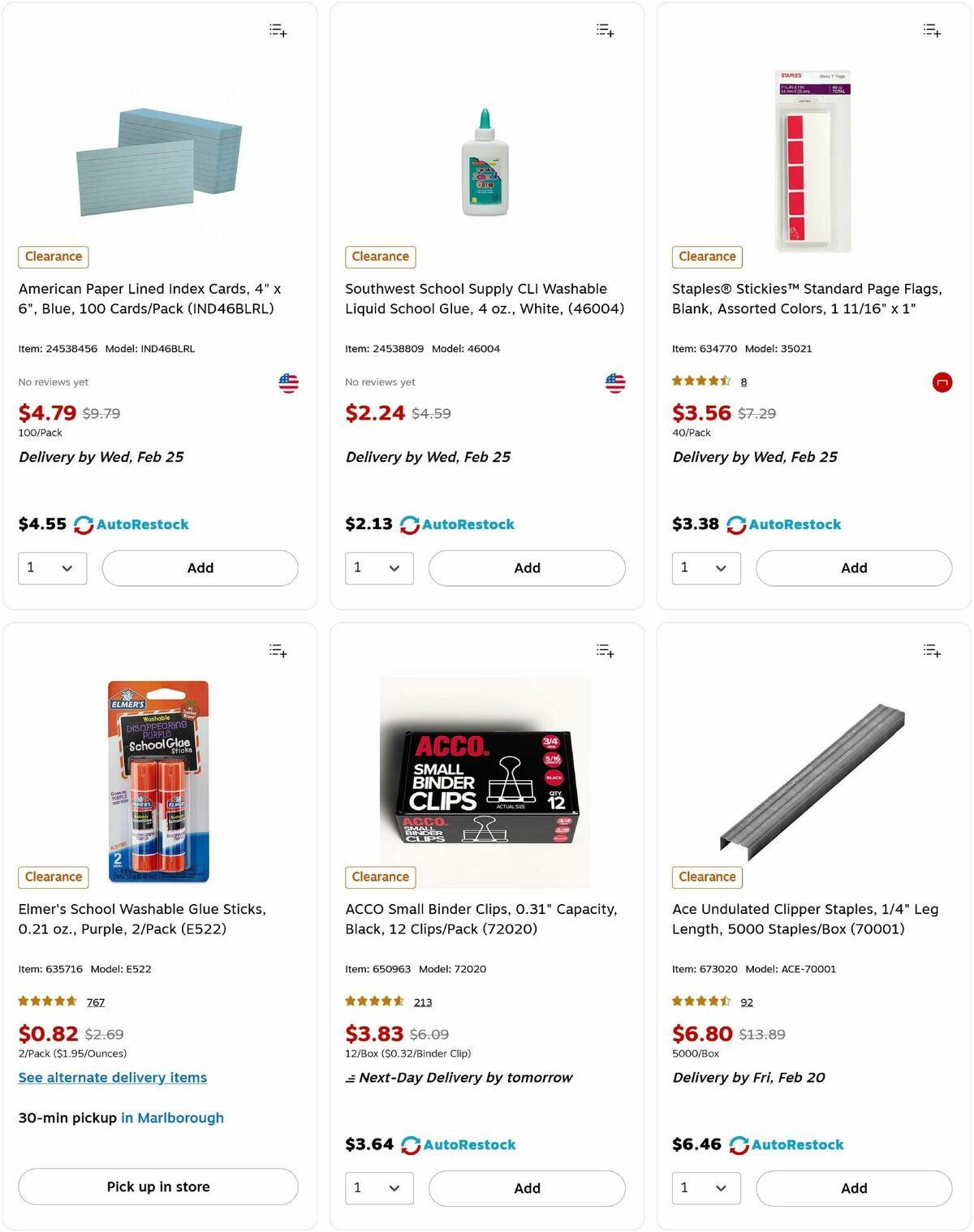 Staples Weekly Ad from February 17