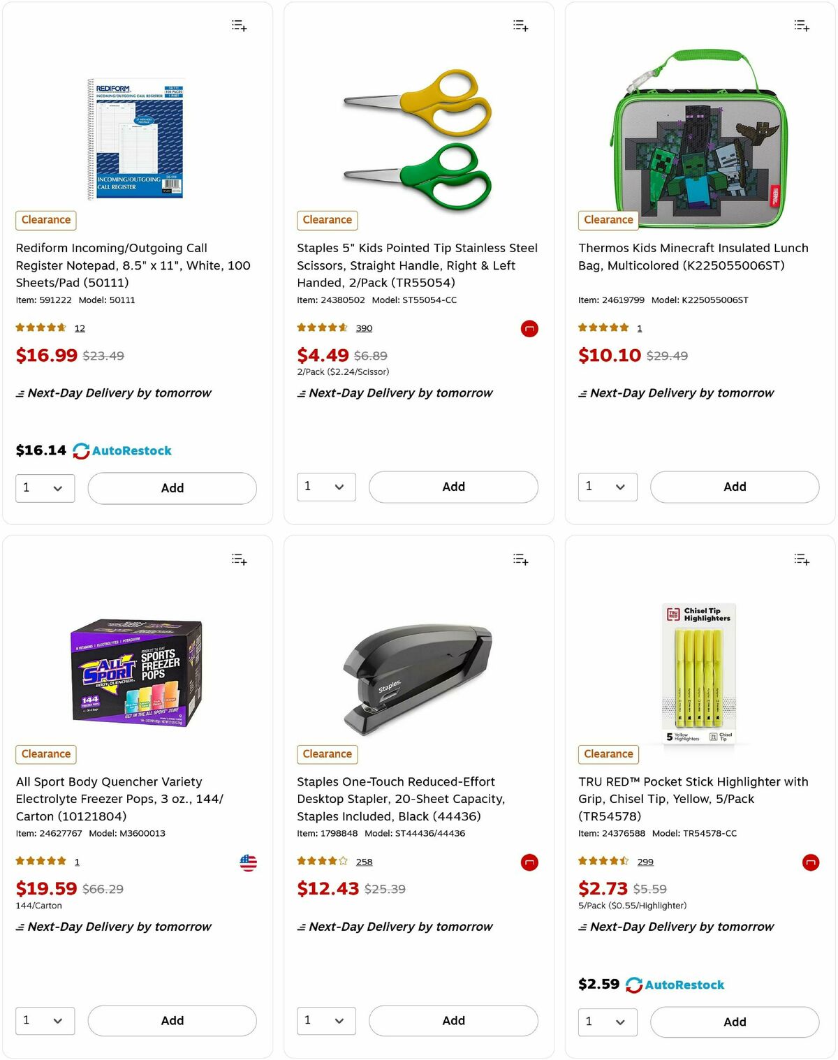 Staples Weekly Ad from February 17