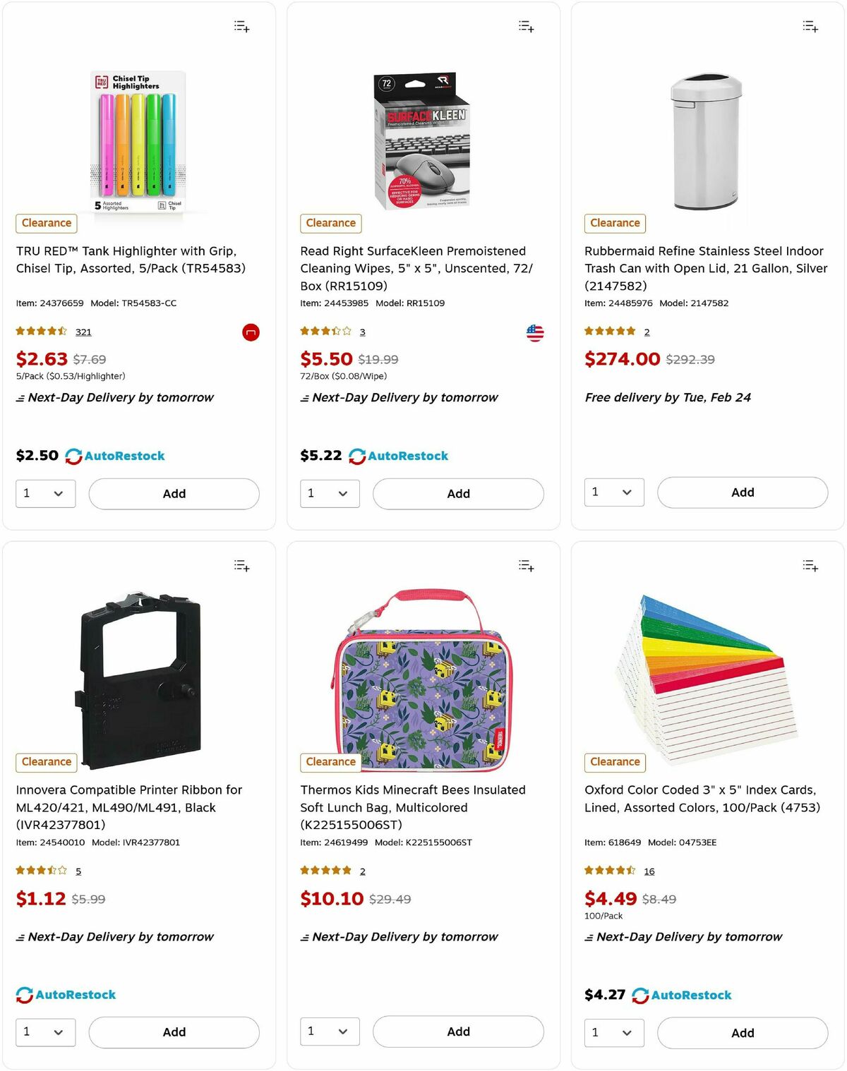 Staples Weekly Ad from February 17