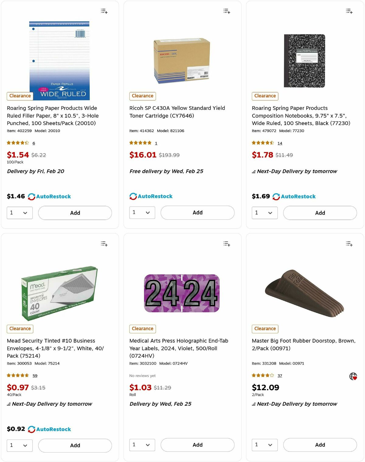 Staples Weekly Ad from February 17