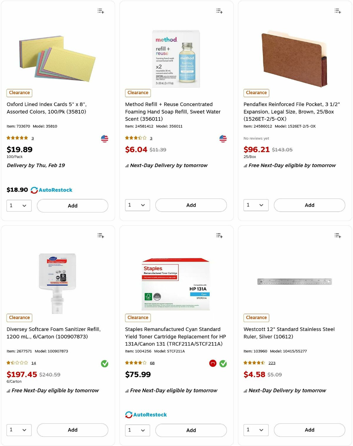 Staples Weekly Ad from February 17