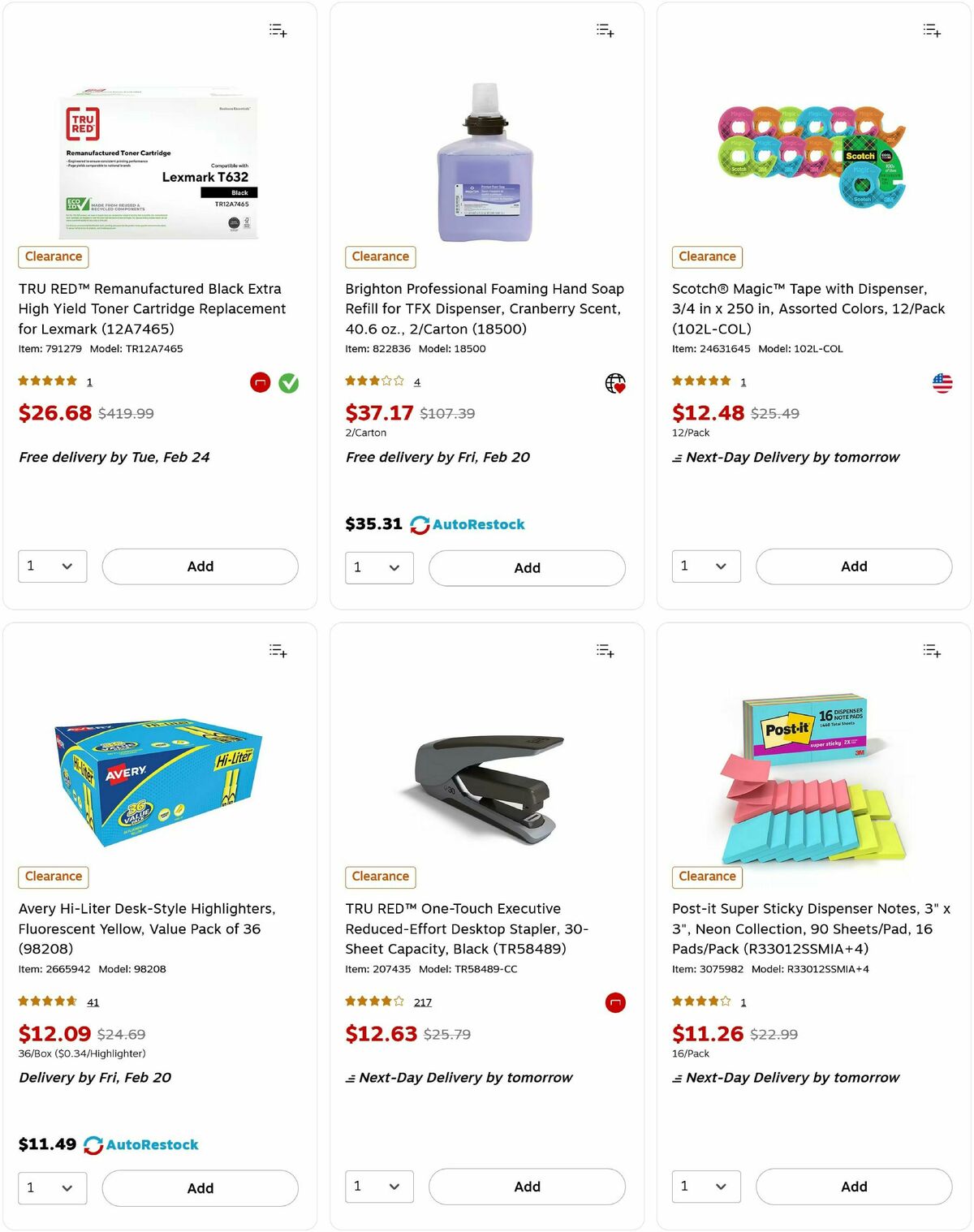 Staples Weekly Ad from February 17