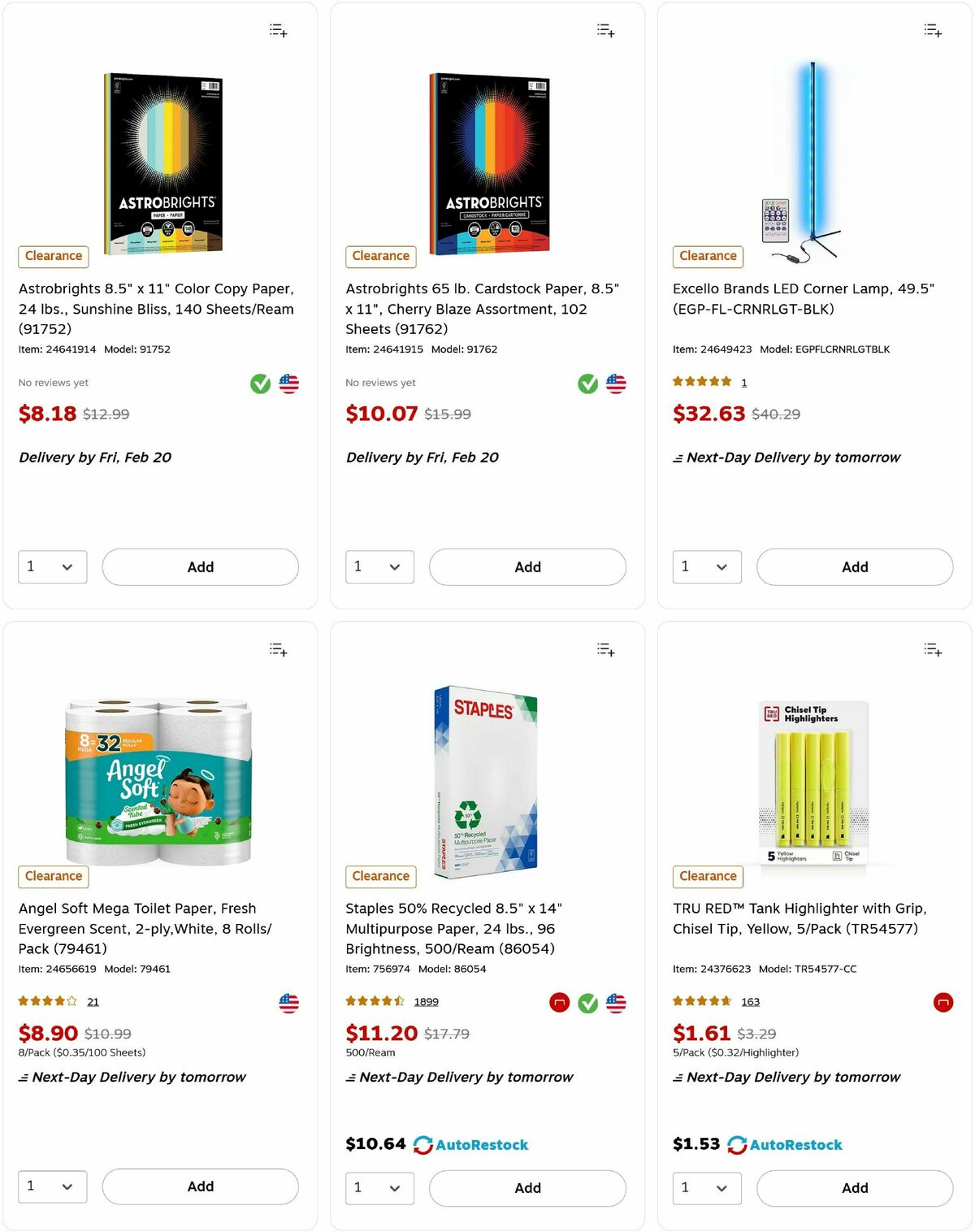 Staples Weekly Ad from February 17