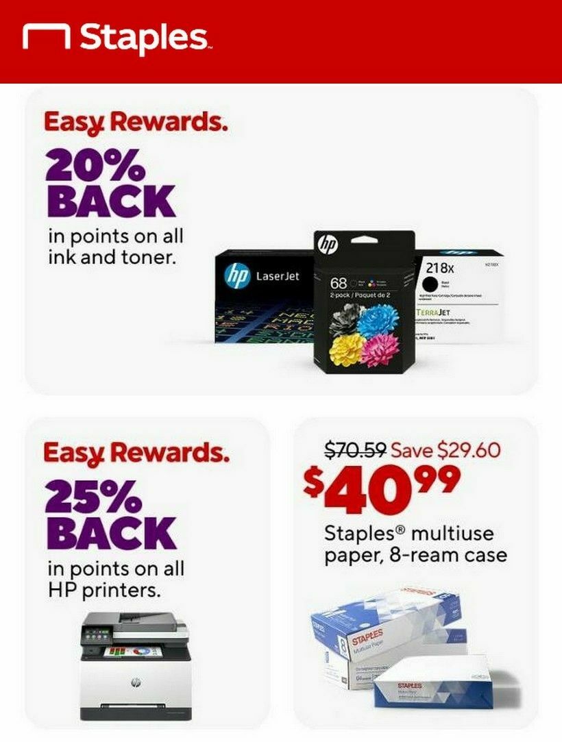Staples Weekly Ad from March 2
