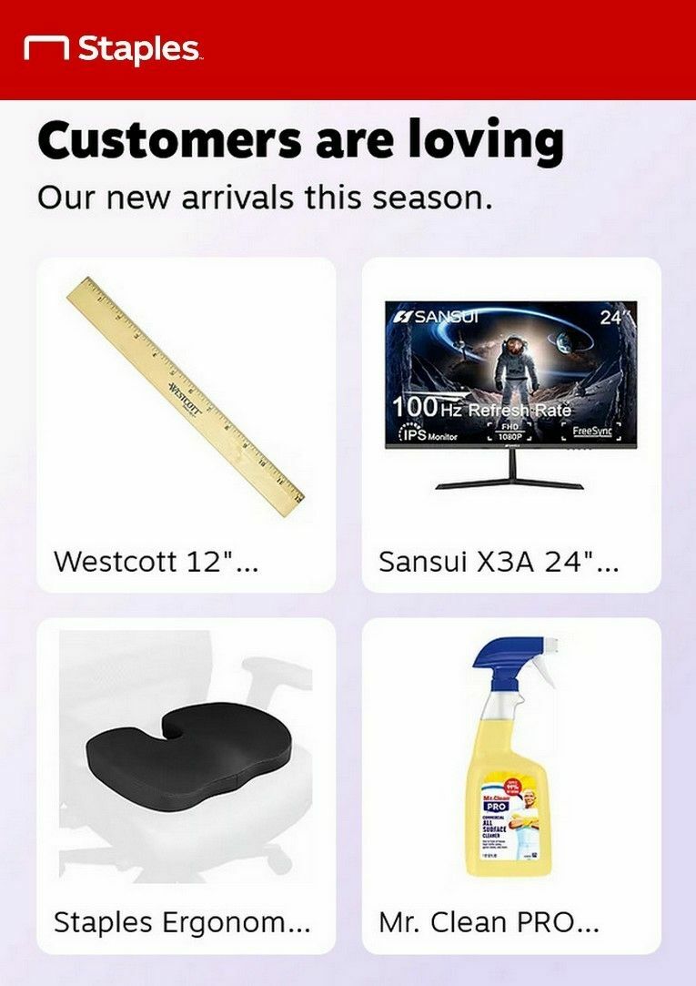 Staples Weekly Ad from March 22