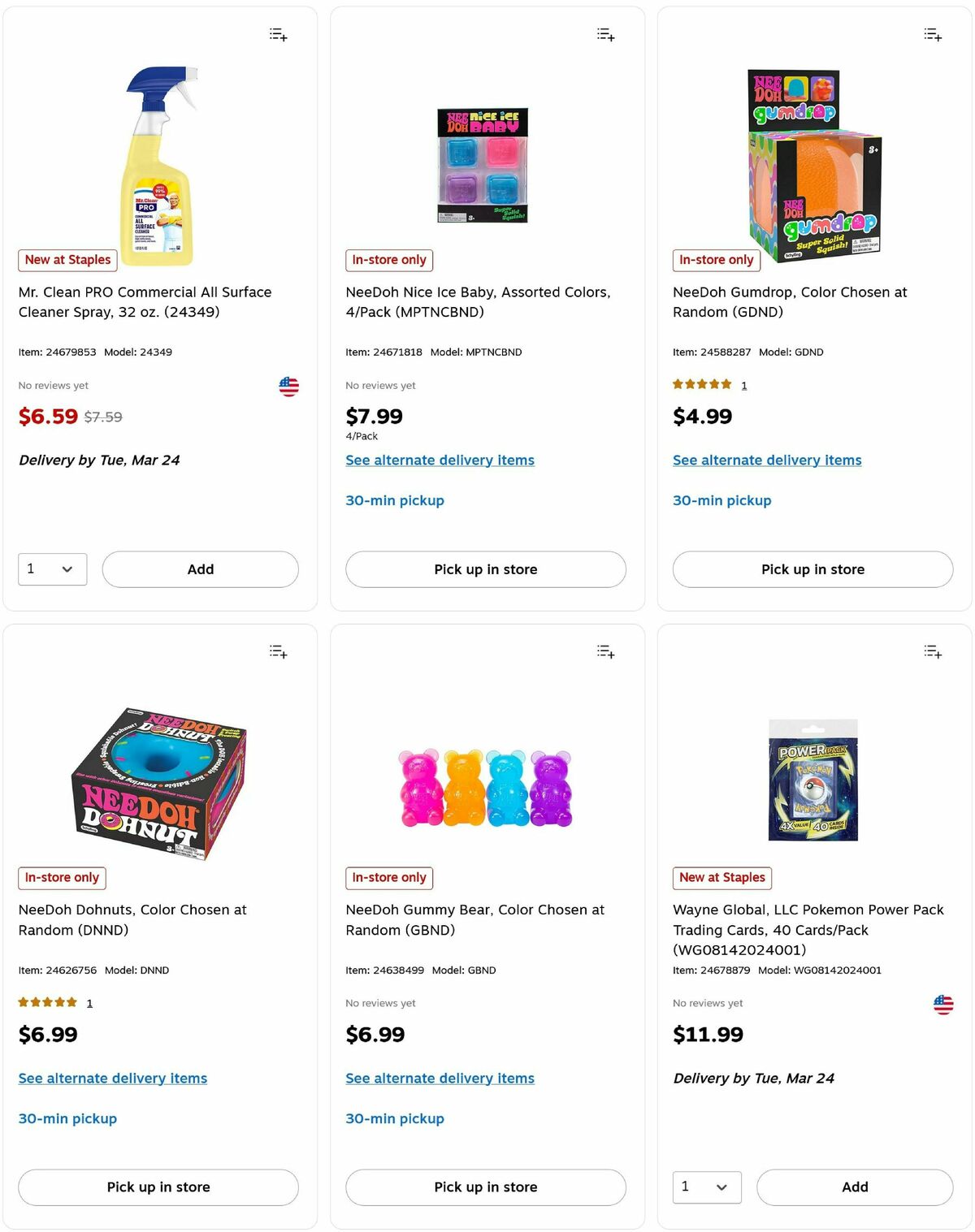 Staples Weekly Ad from March 22