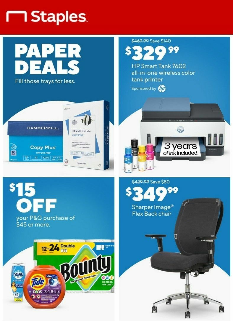 Staples Weekly Ad from April 8