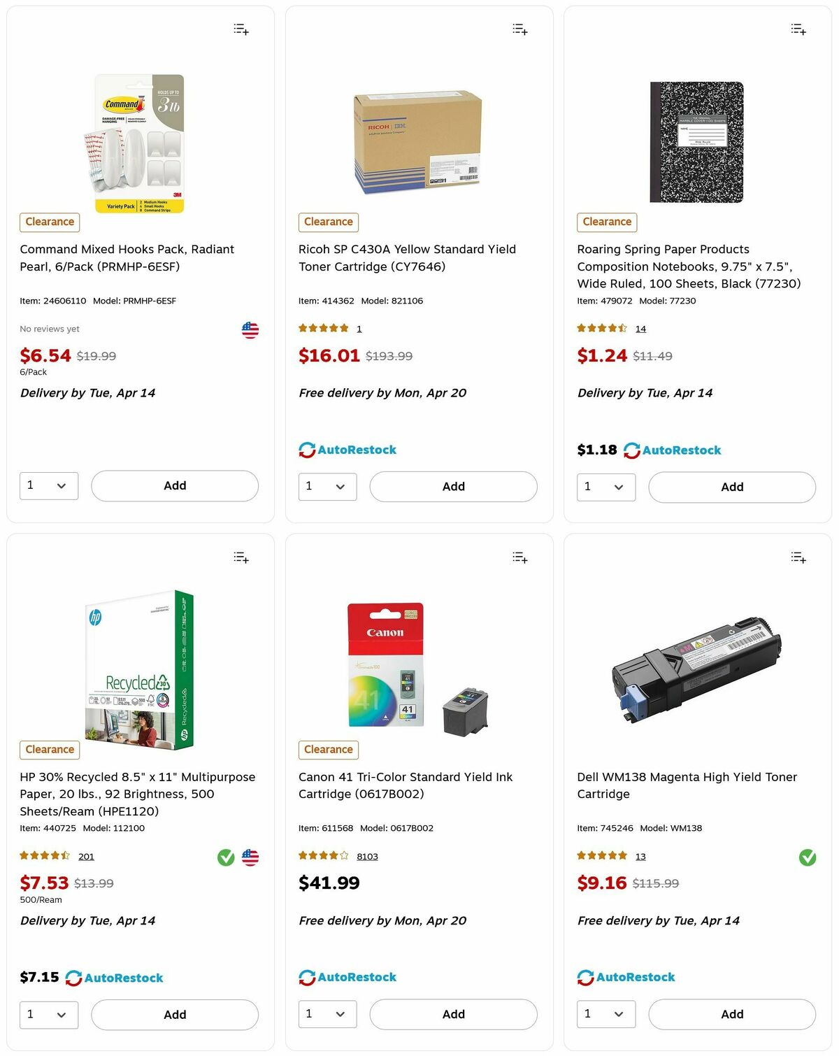 Staples Weekly Ad from April 12