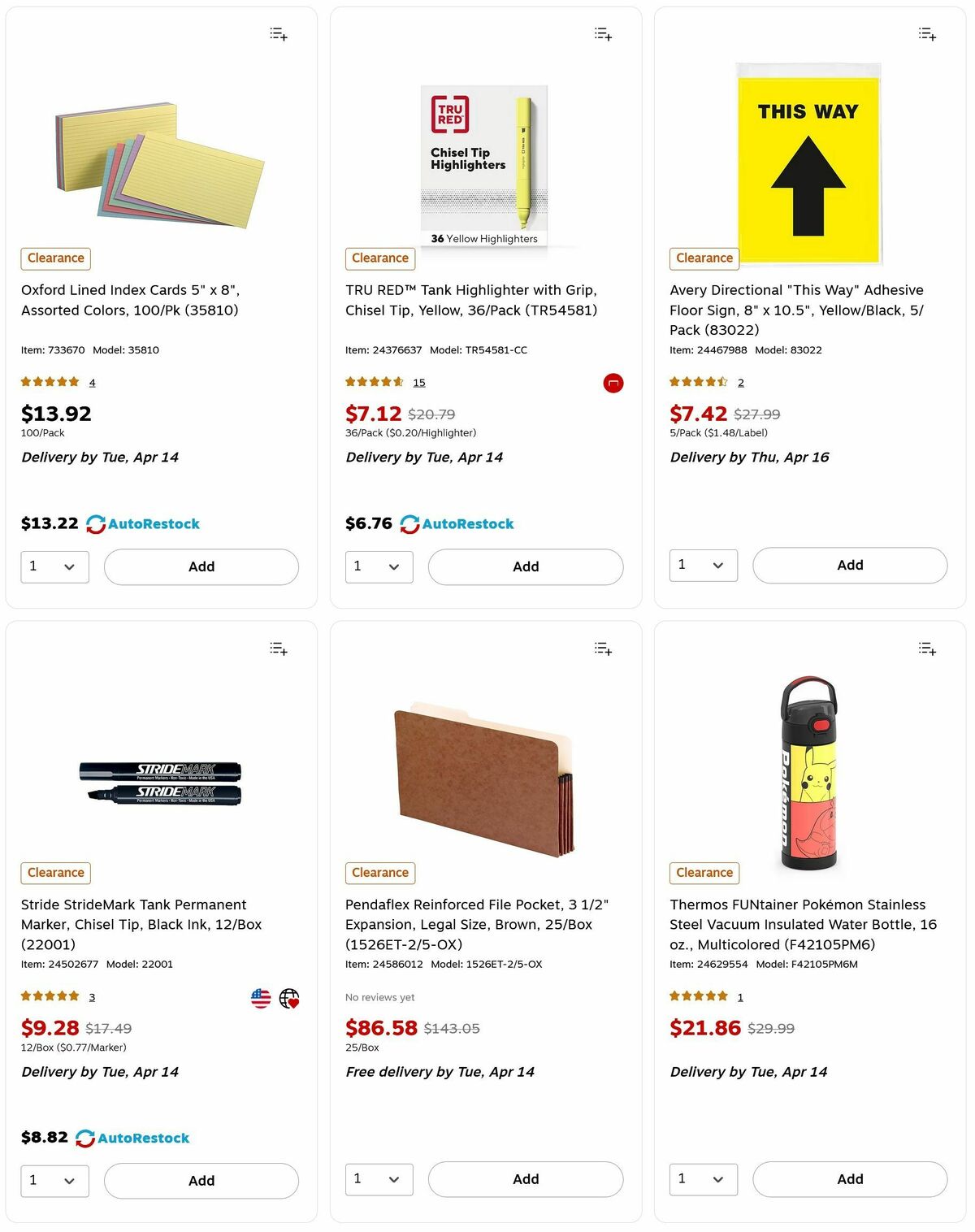 Staples Weekly Ad from April 12