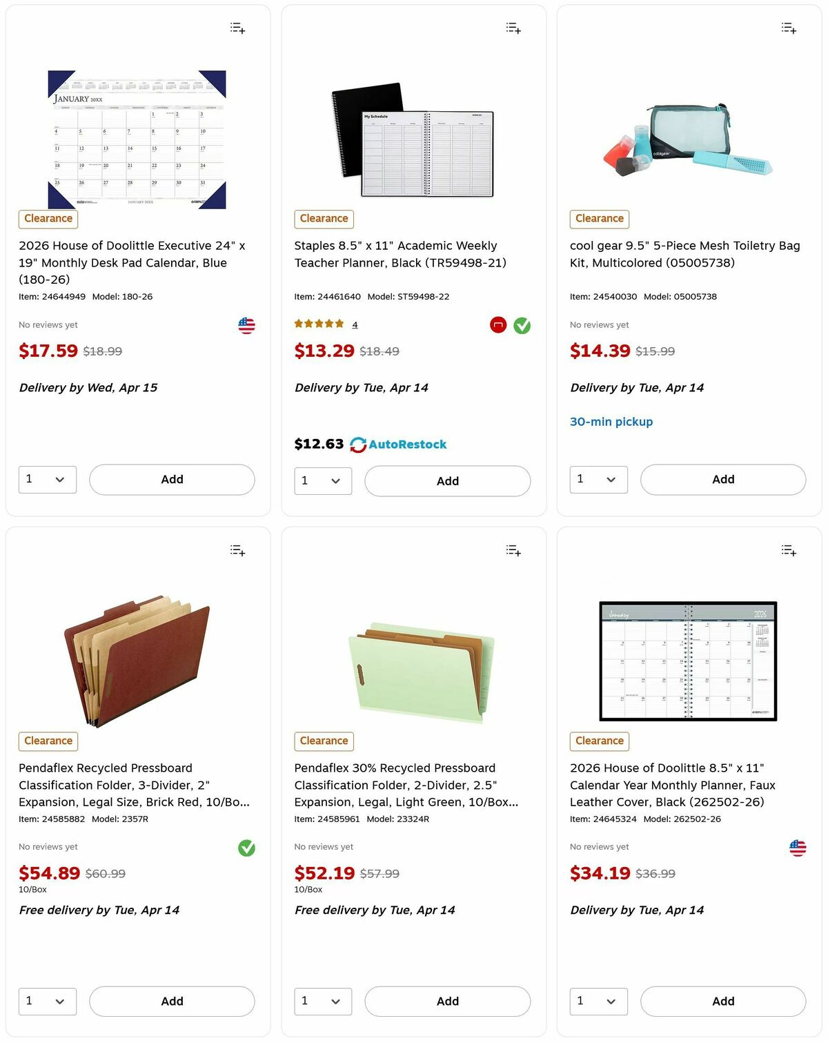 Staples Weekly Ad from April 12