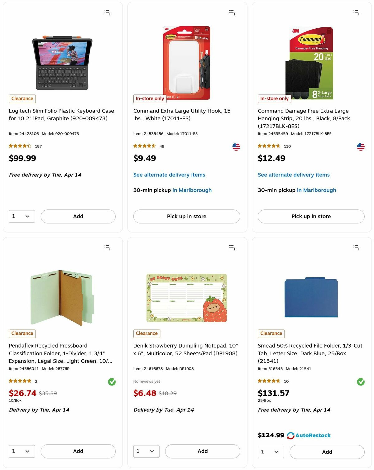 Staples Weekly Ad from April 12