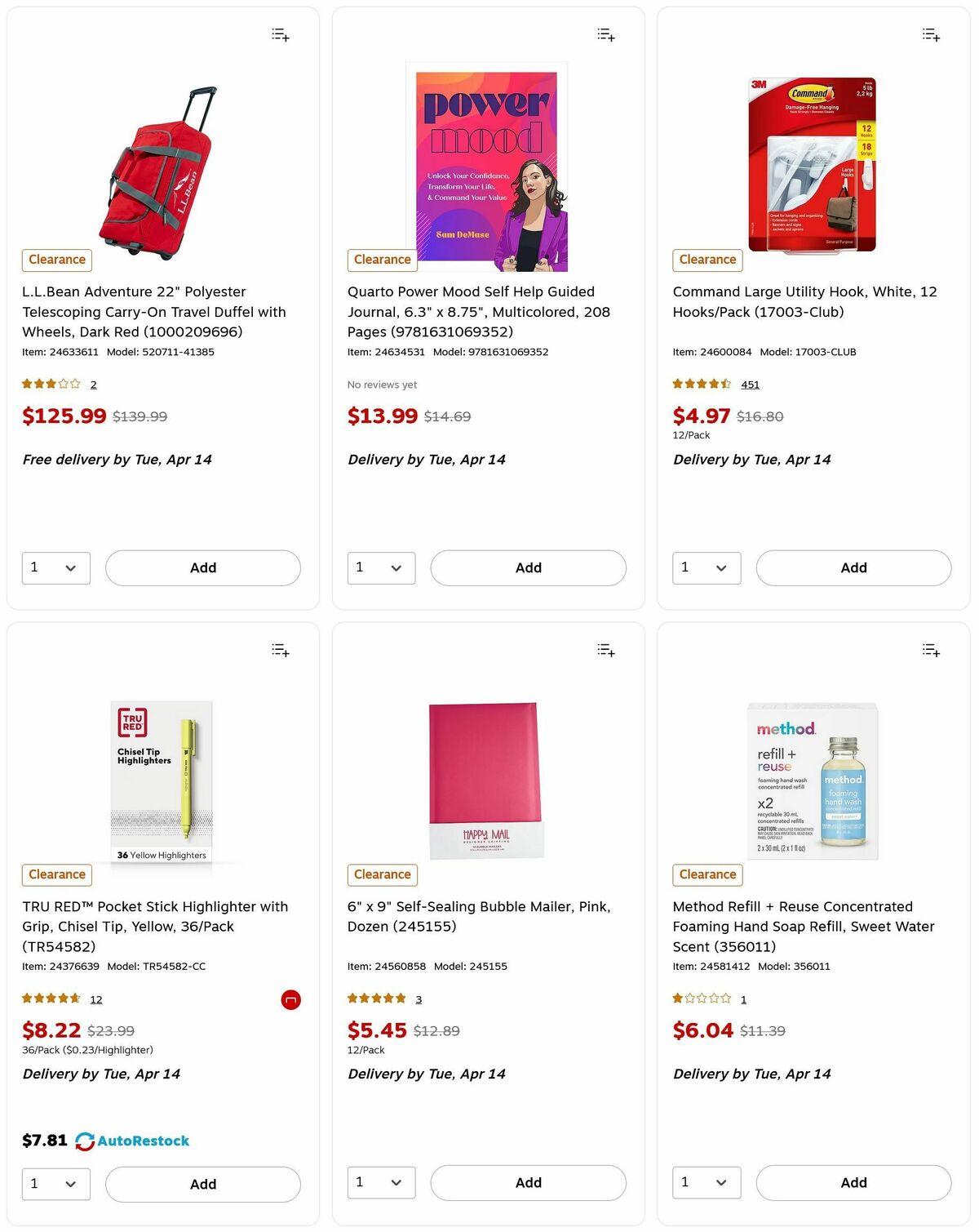 Staples Weekly Ad from April 12