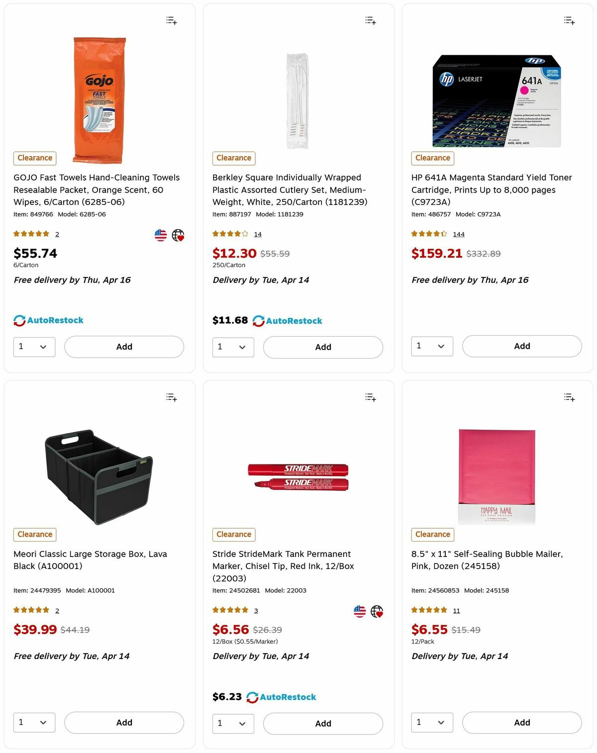 Staples Weekly Ad from April 12