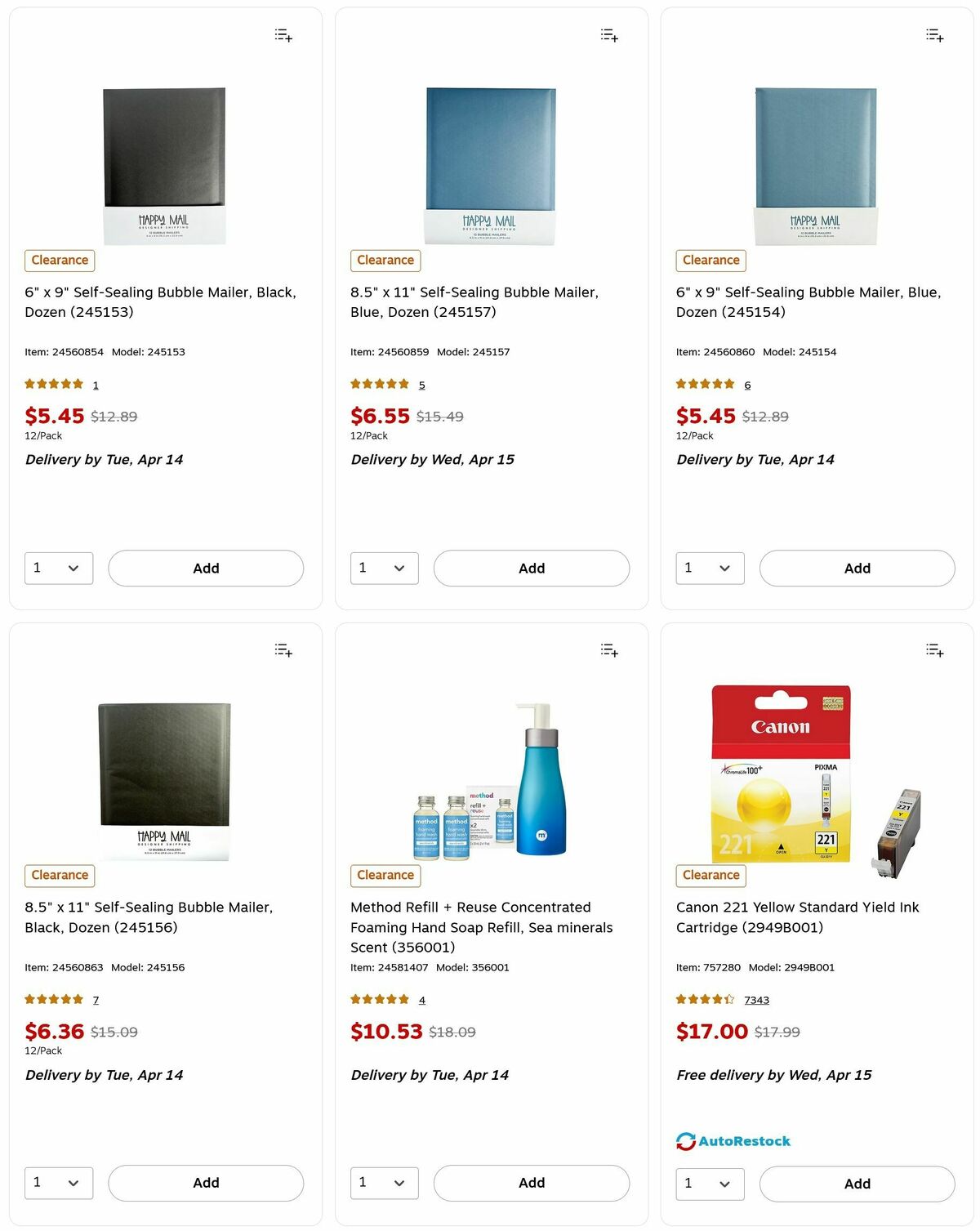 Staples Weekly Ad from April 12