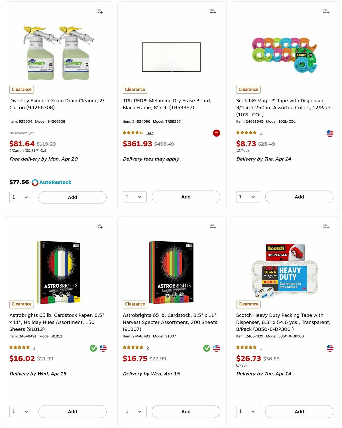 Staples Weekly Ad from April 12