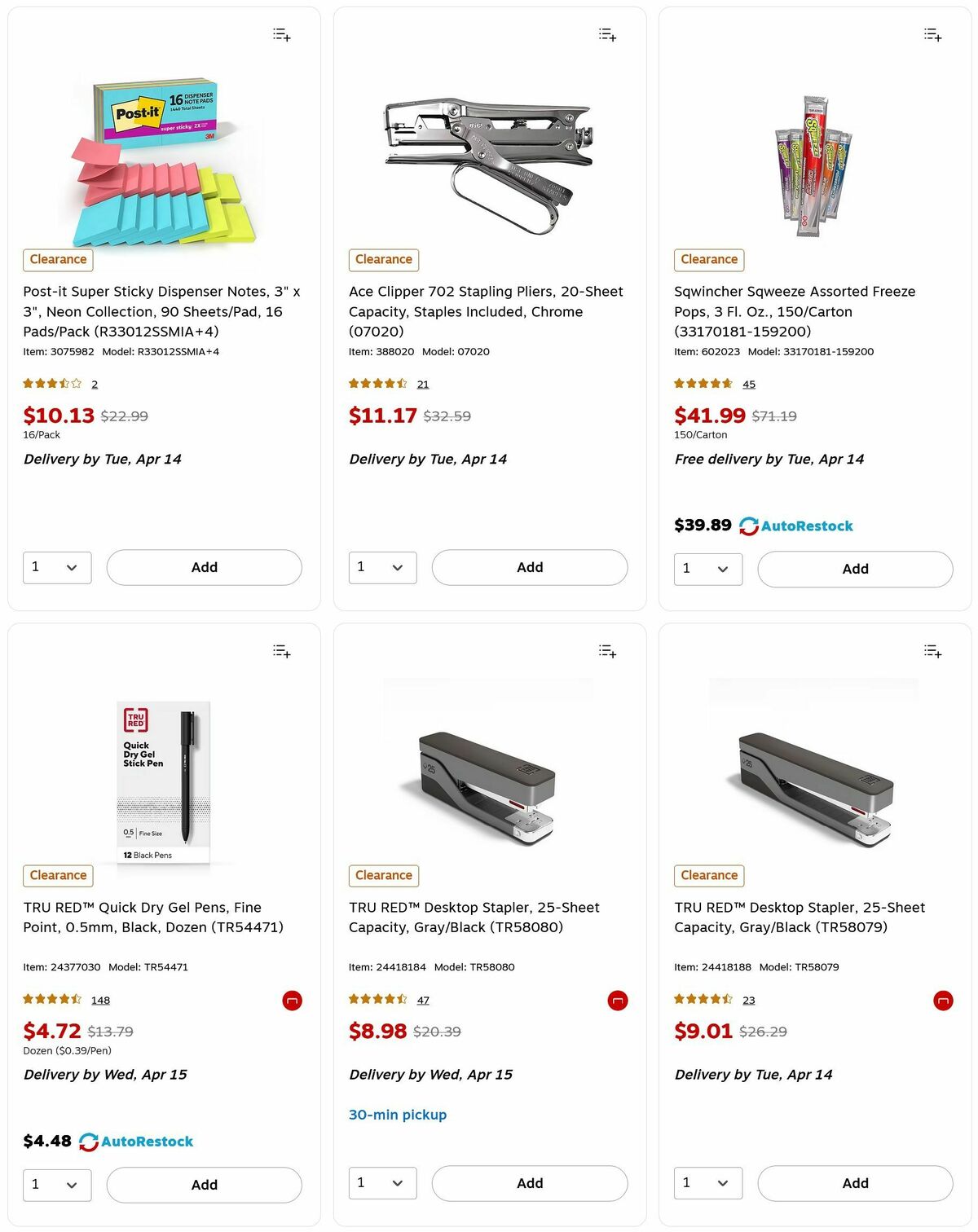 Staples Weekly Ad from April 12