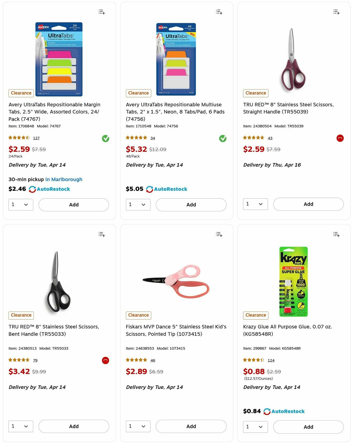 Staples Weekly Ad from April 12