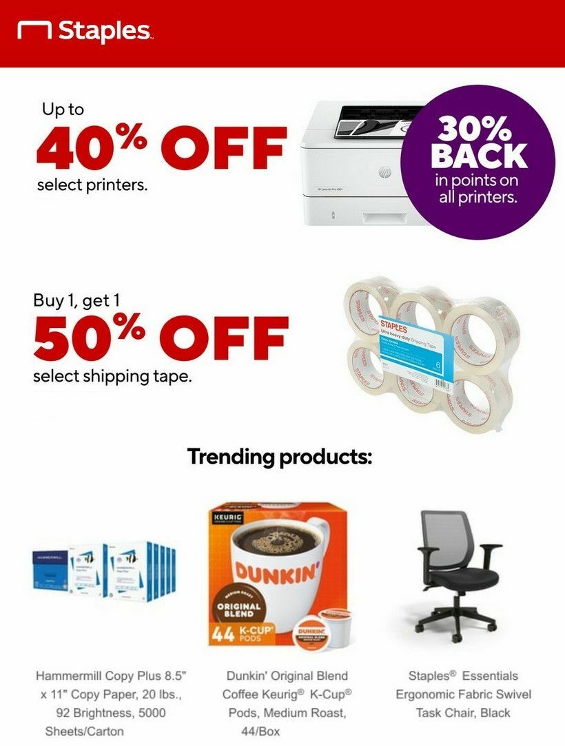 Staples Weekly Ad from April 26