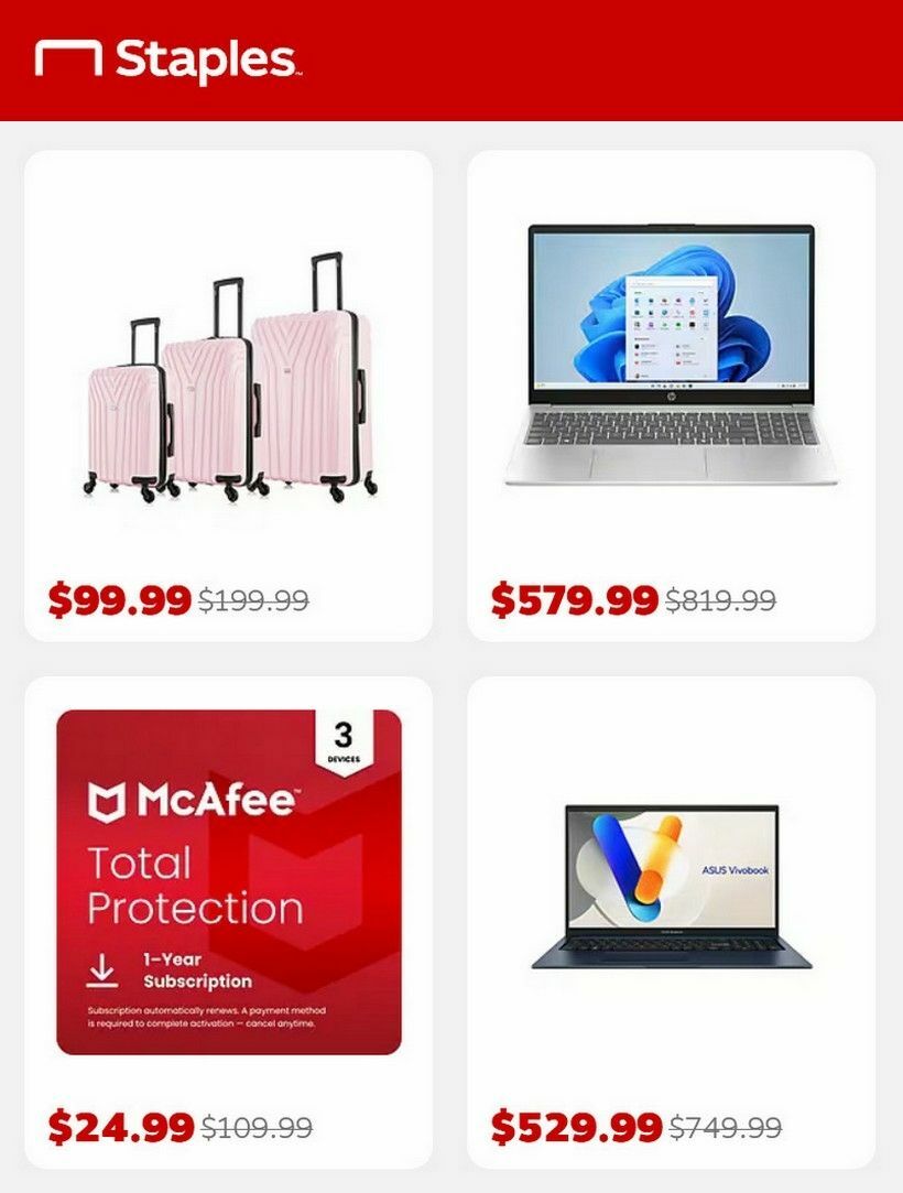 Staples Weekly Ad from May 3