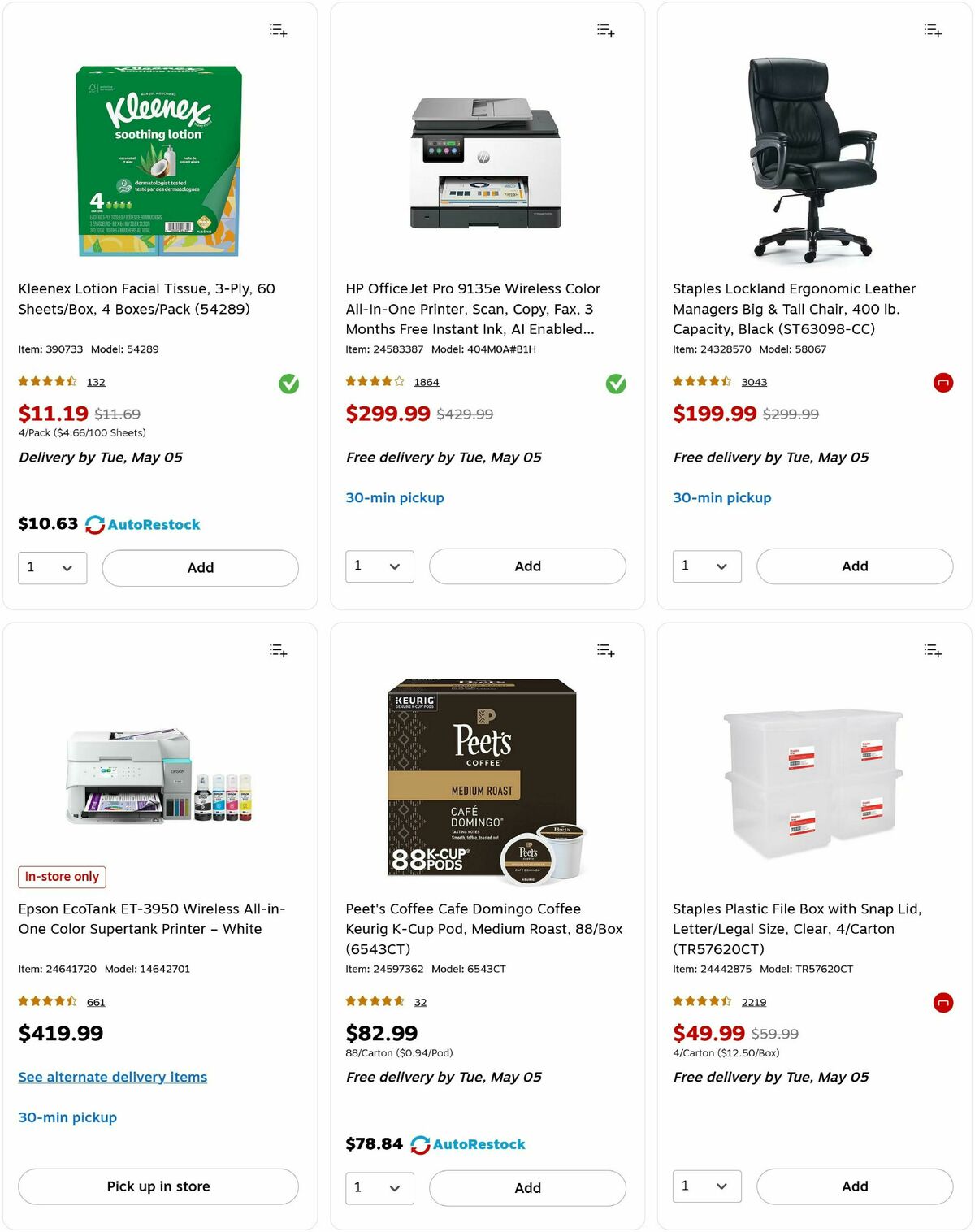 Staples Weekly Ad from May 3
