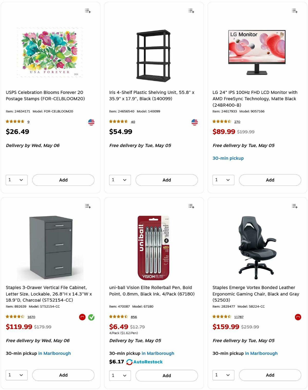 Staples Weekly Ad from May 3