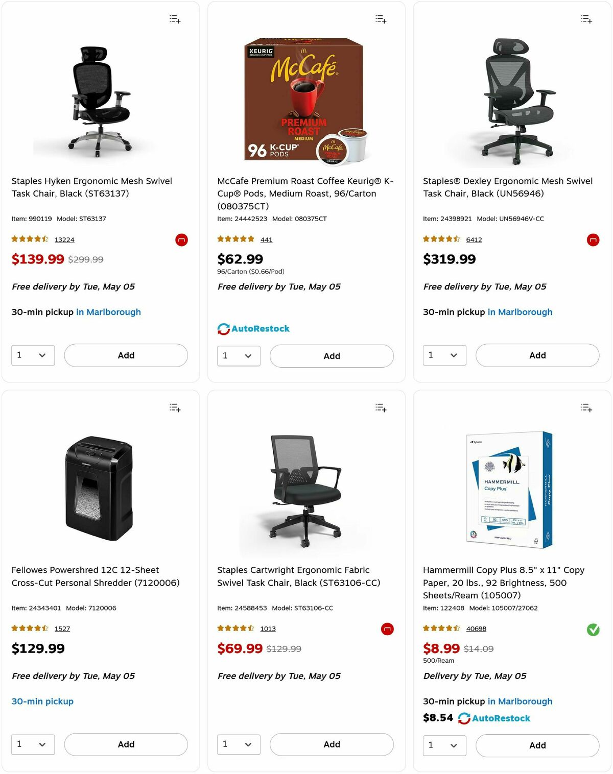 Staples Weekly Ad from May 3