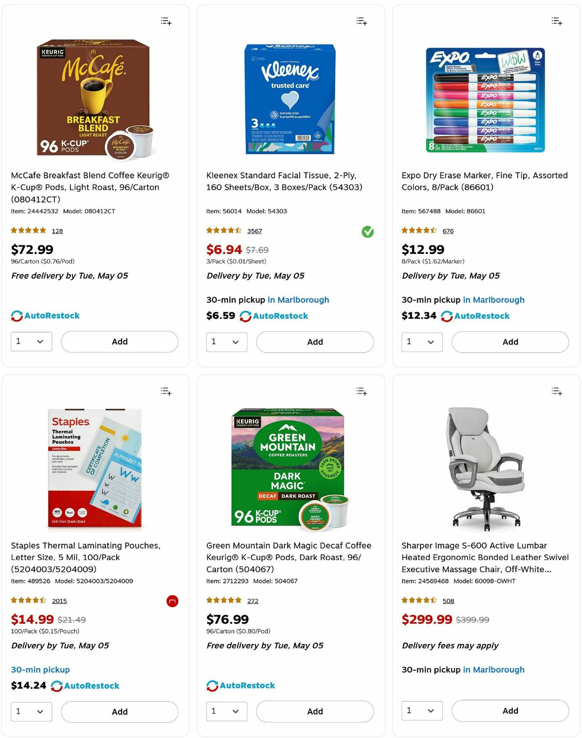 Staples Weekly Ad from May 3