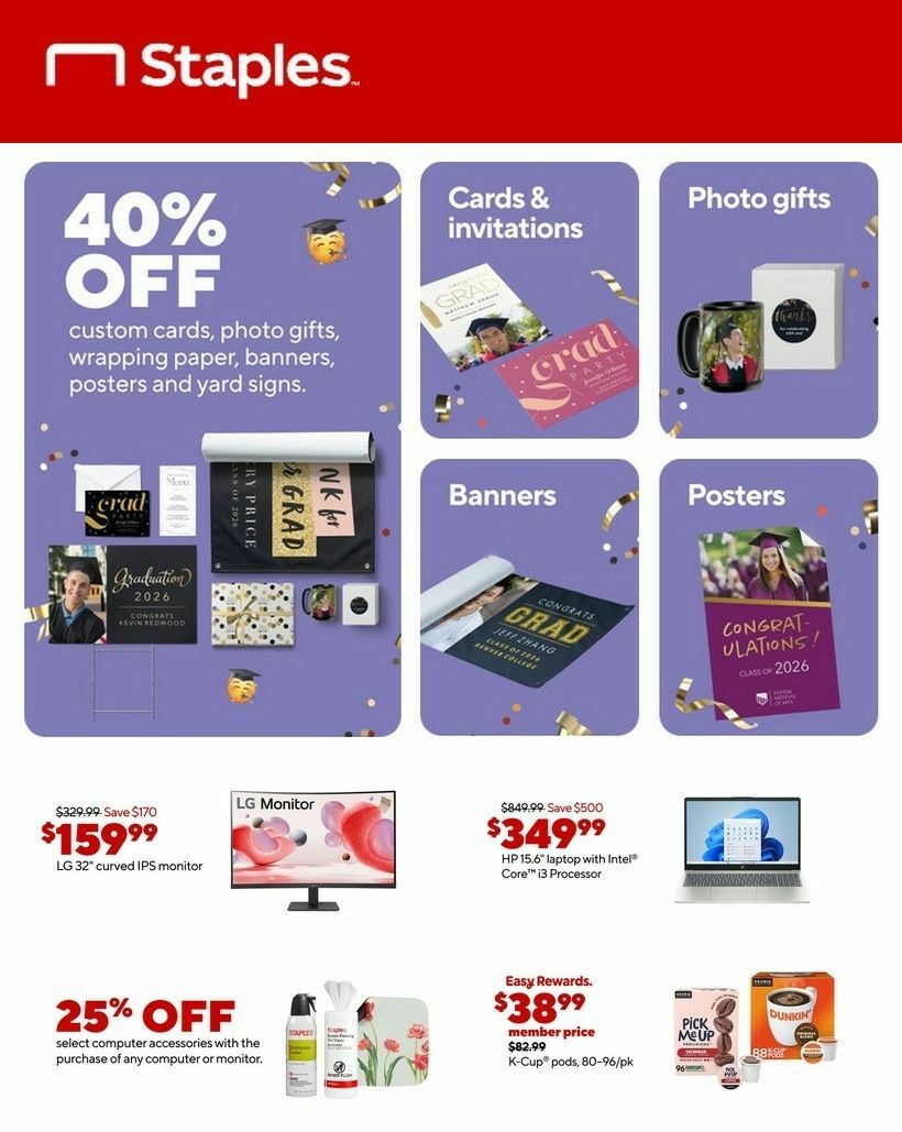 Staples Weekly Ad from June 8