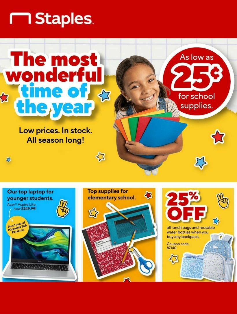 Staples Weekly Ad from June 15