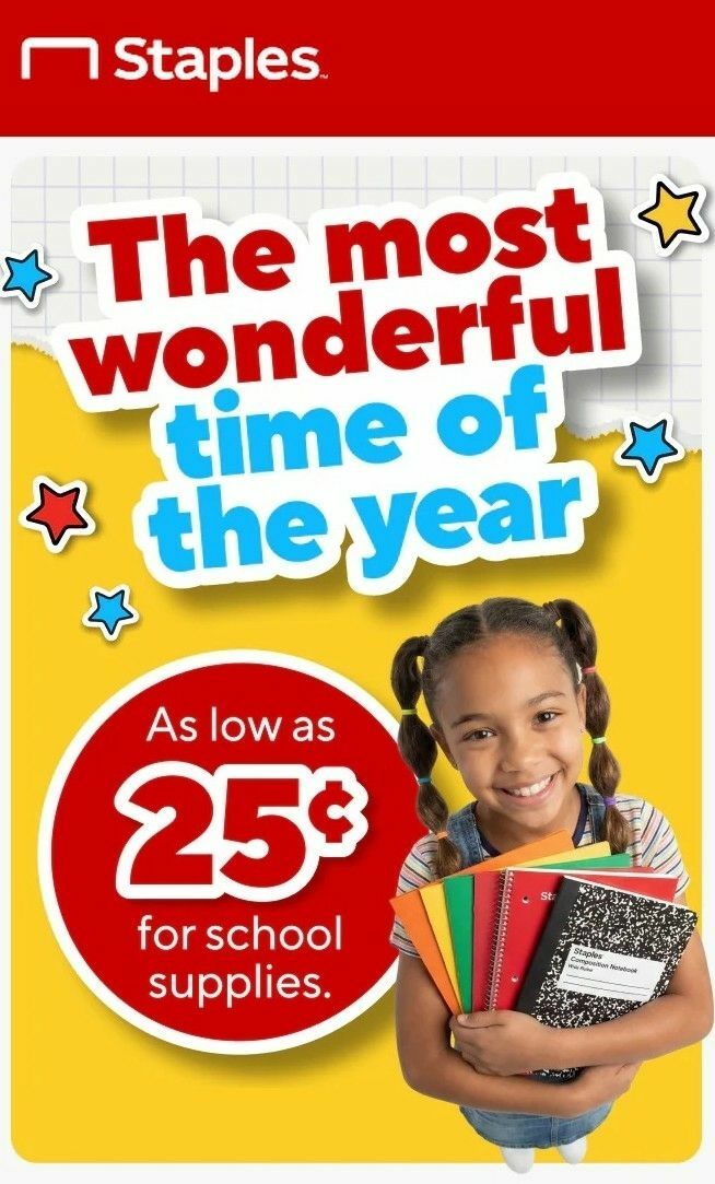 Staples Weekly Ad from July 6
