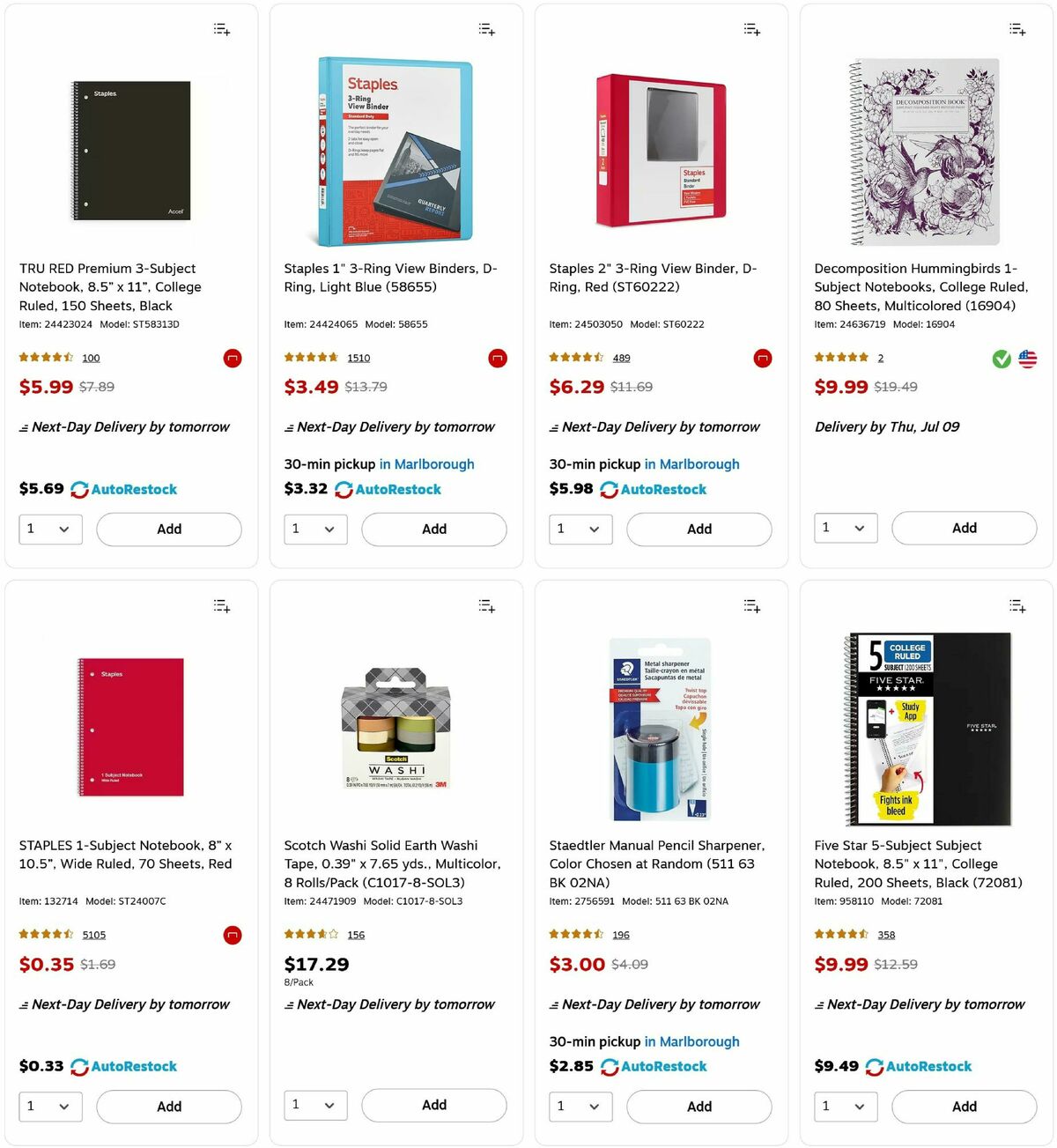Staples Weekly Ad from July 6