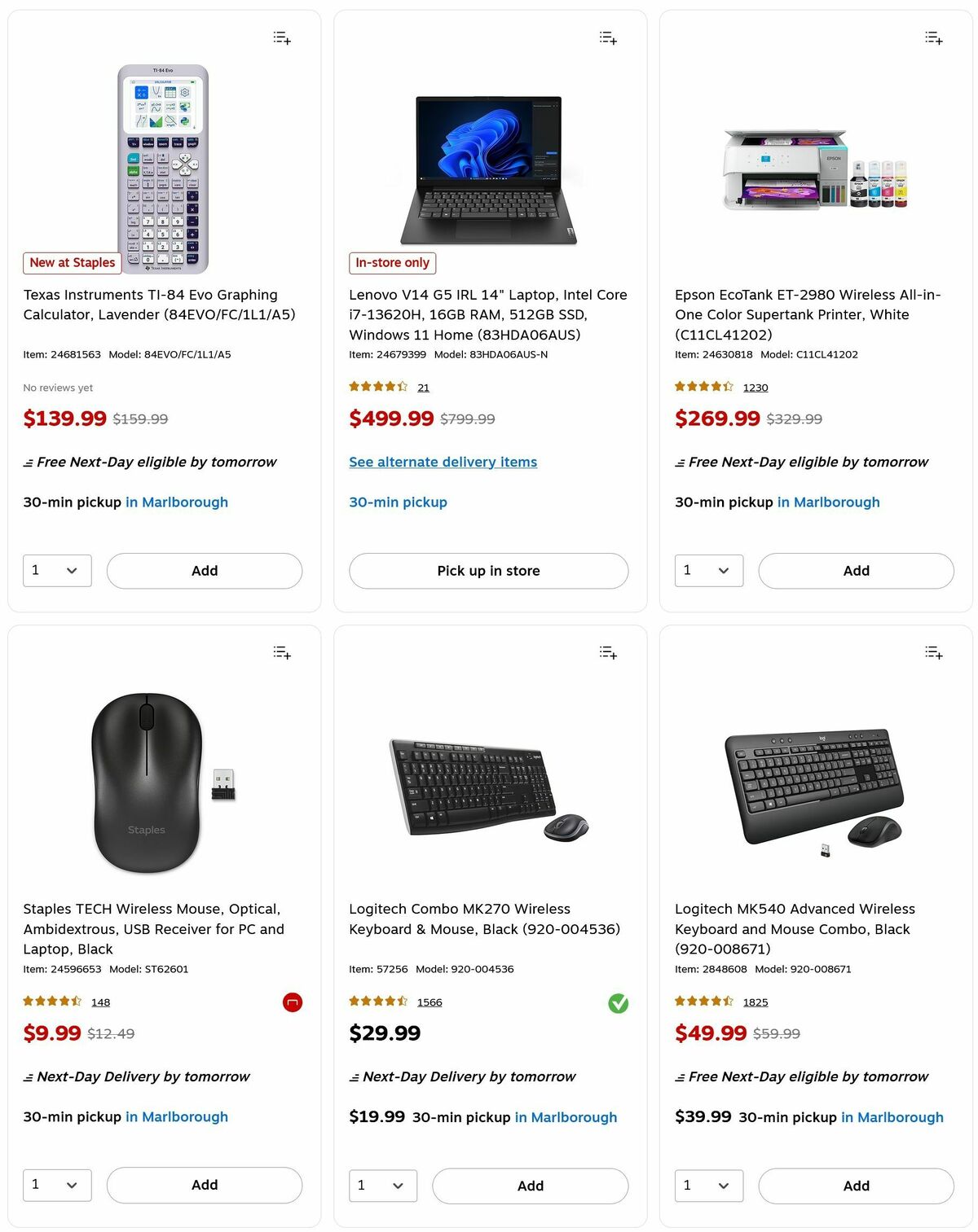 Staples Weekly Ad from August 3