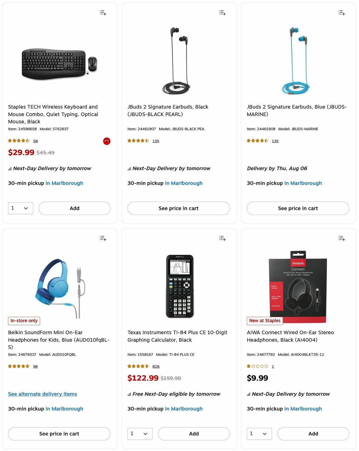 Staples Weekly Ad from August 3