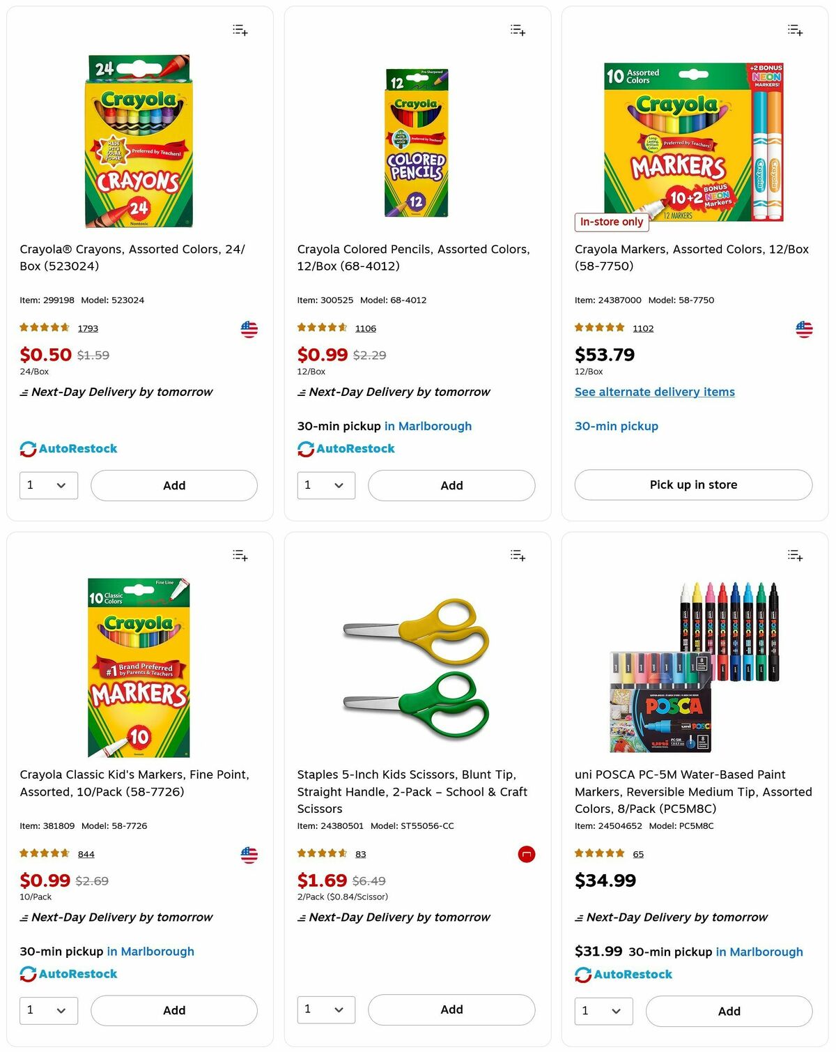 Staples Weekly Ad from August 3