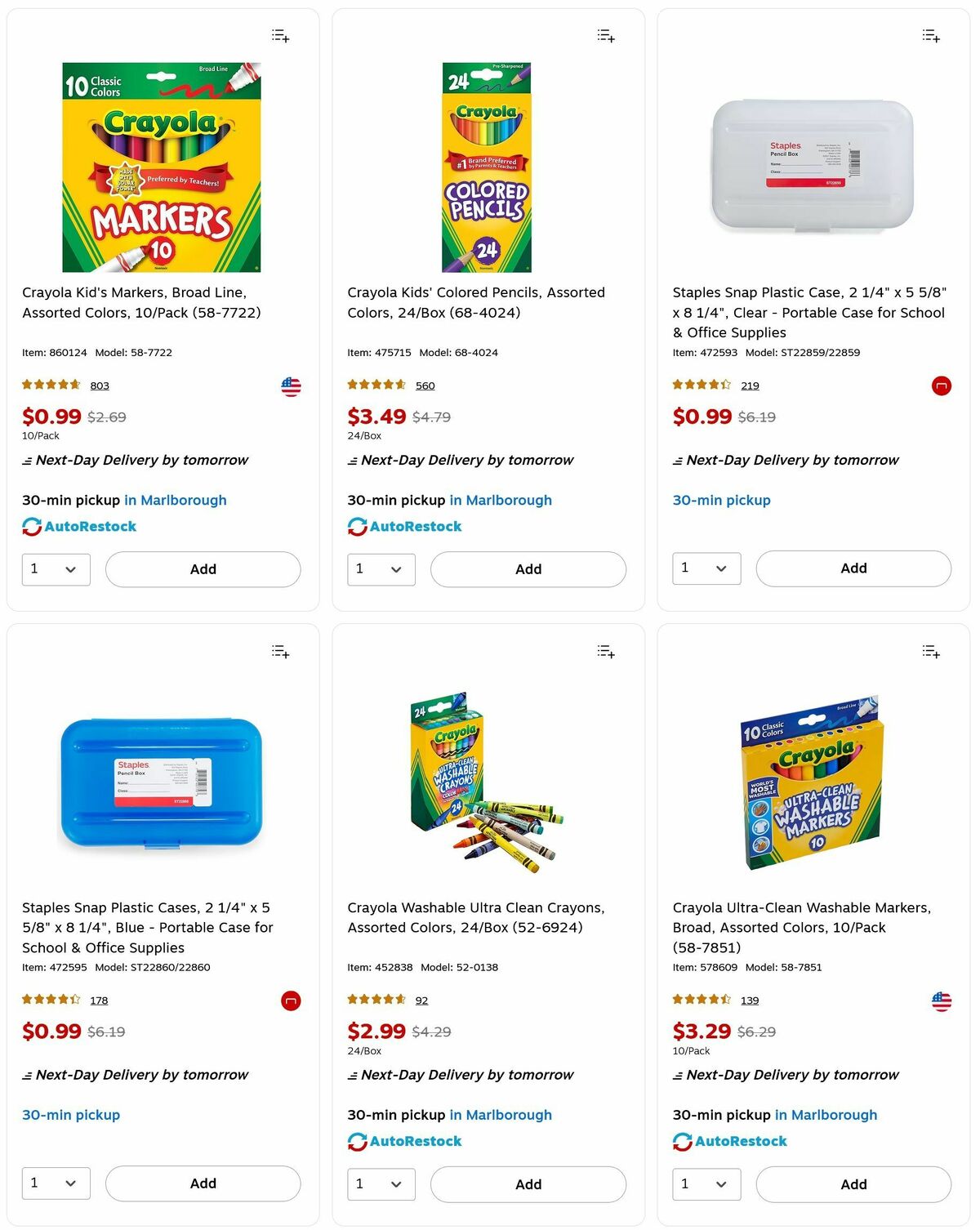Staples Weekly Ad from August 3