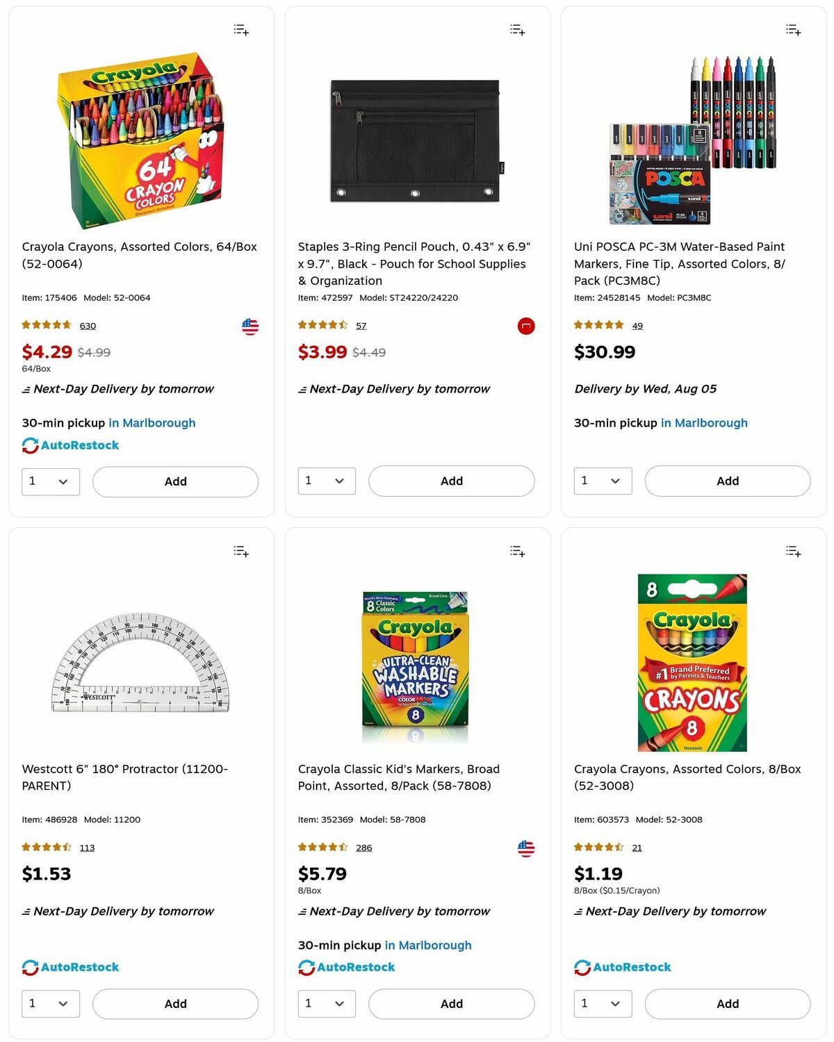 Staples Weekly Ad from August 3