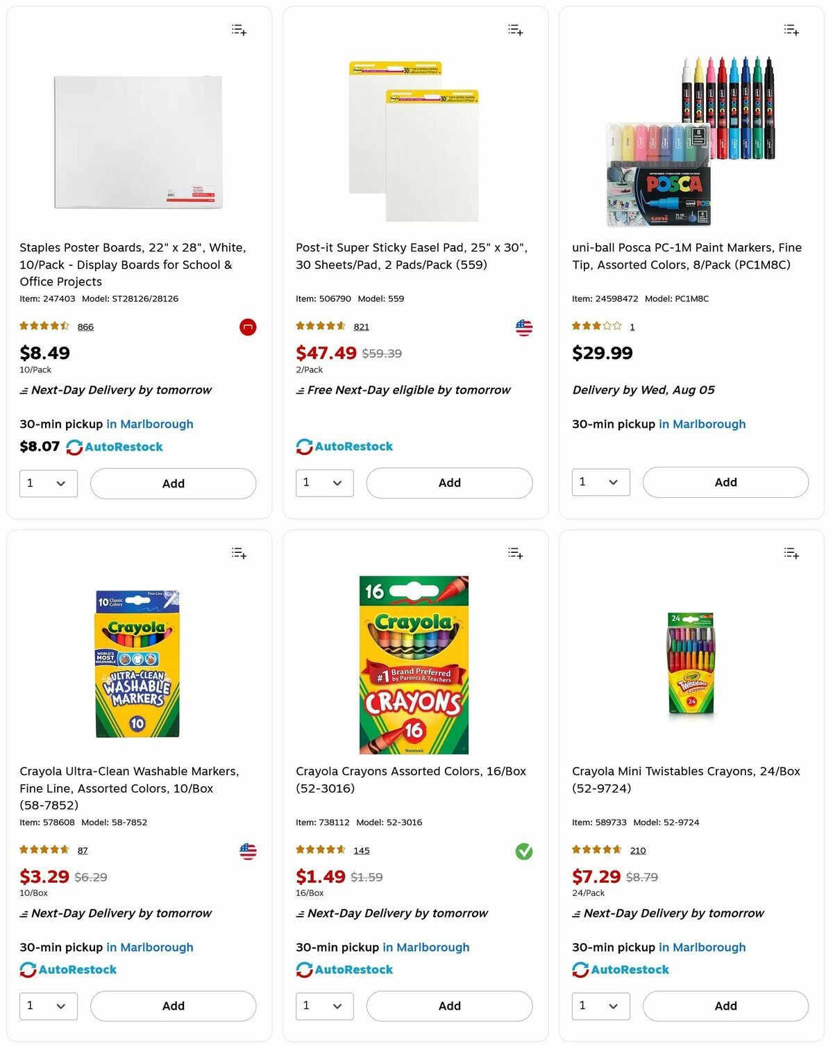 Staples Weekly Ad from August 3