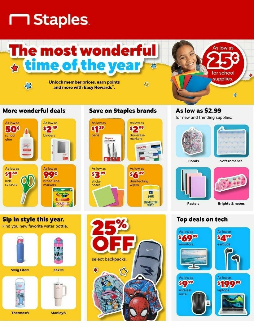 Staples Weekly Ad from August 31