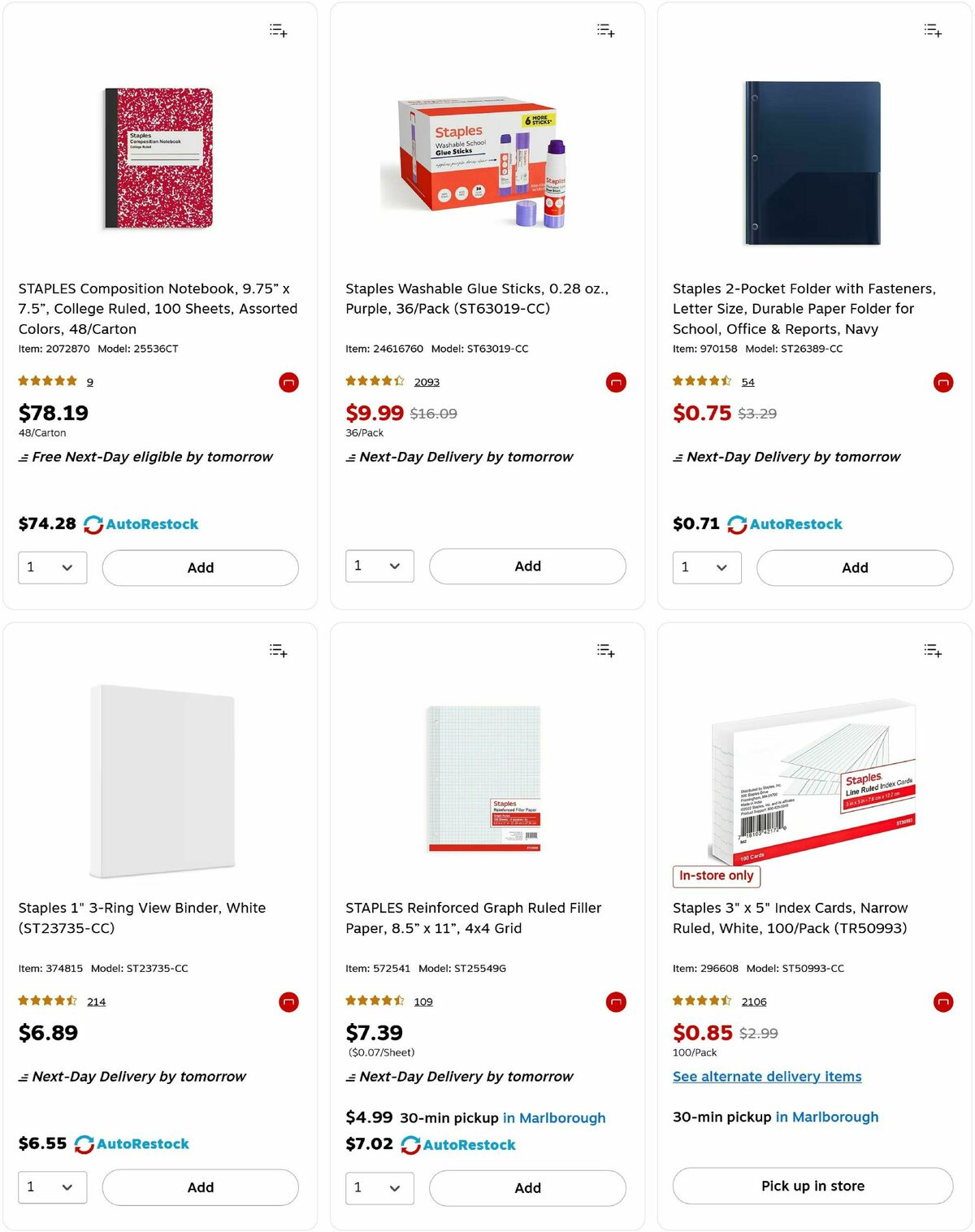 Staples Weekly Ad from August 31