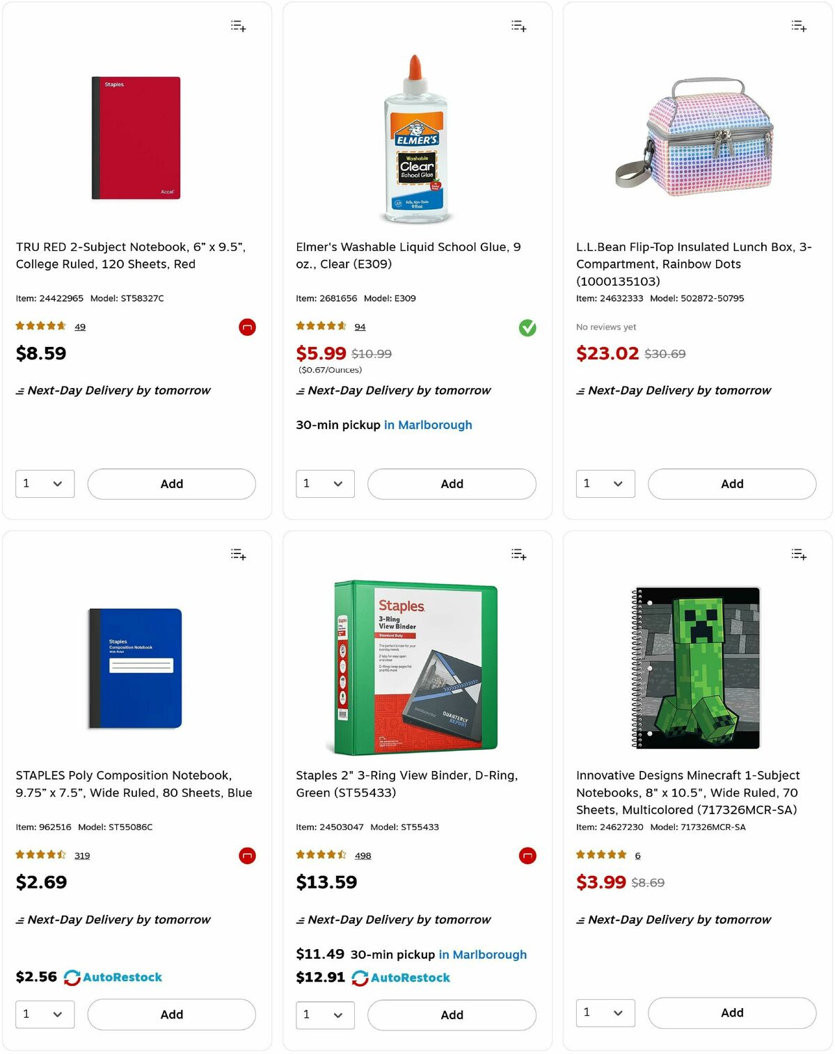 Staples Weekly Ad from August 31